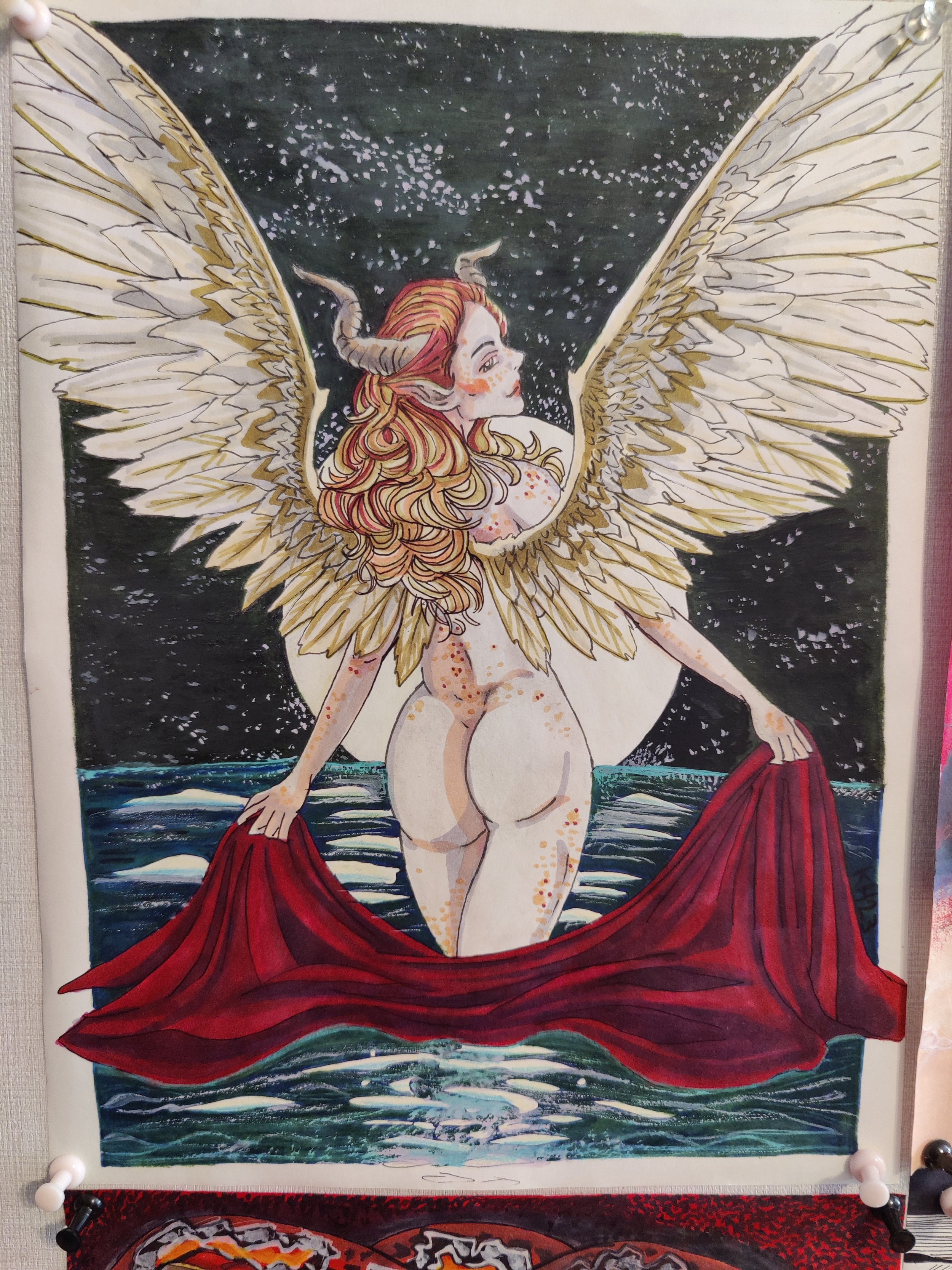 In Bloom | 9"X11" Mixed Media Illustration, 2023