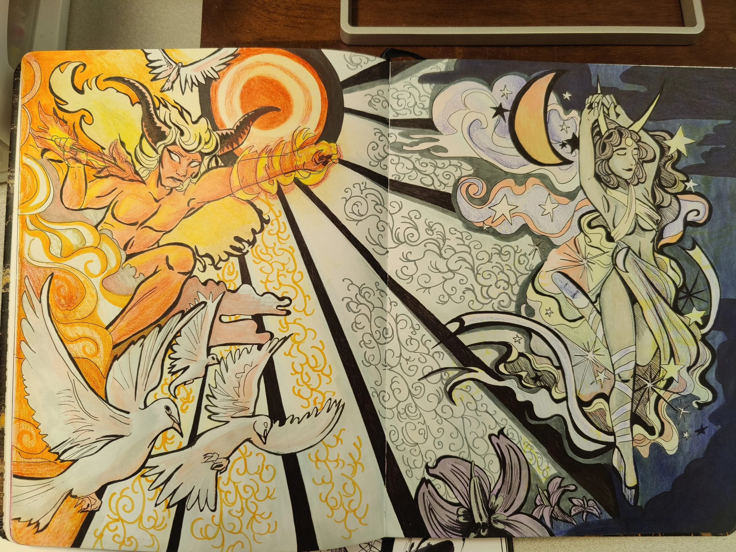 Celestial Romance Sketch, 2024