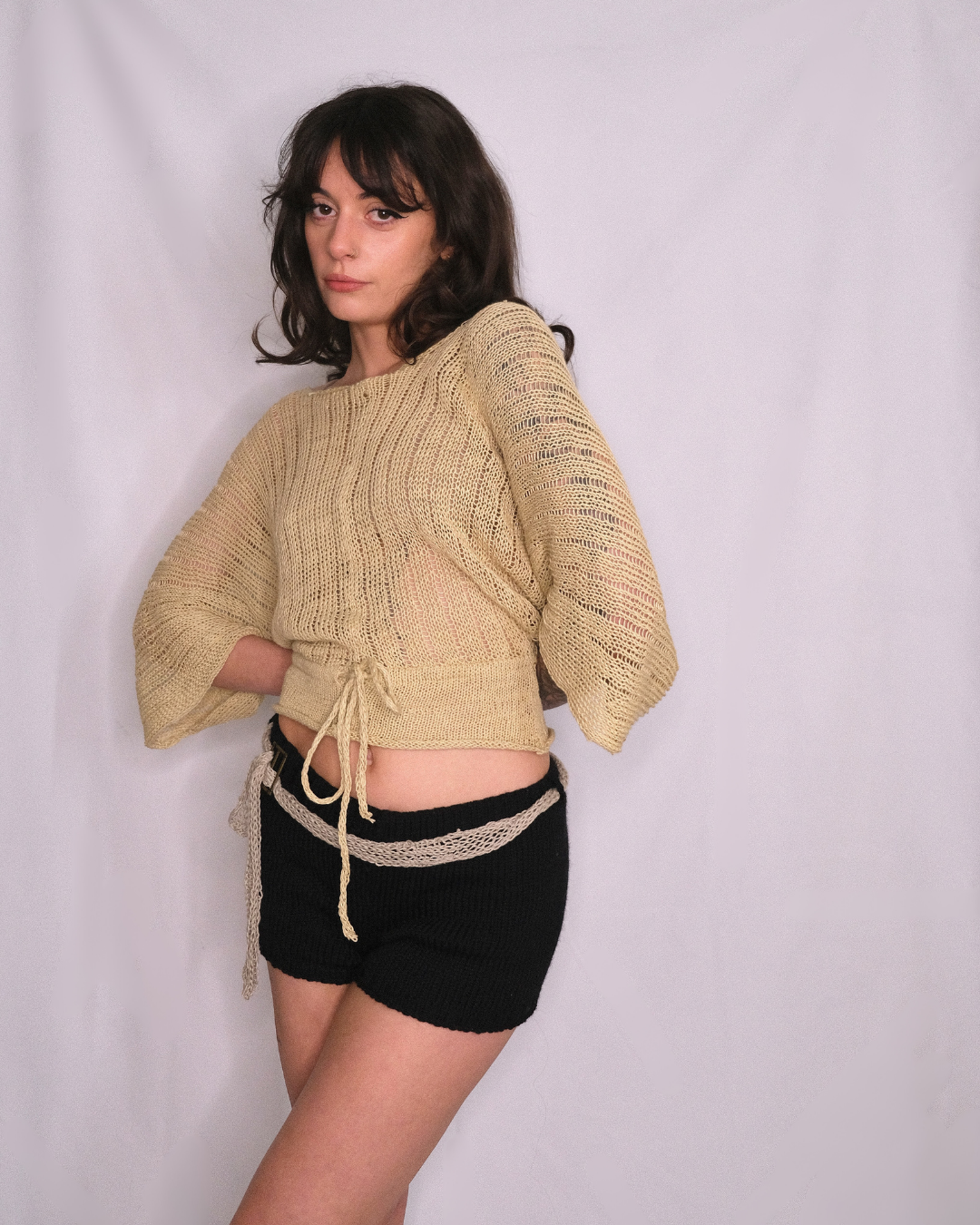 Zehra top in sand yellow