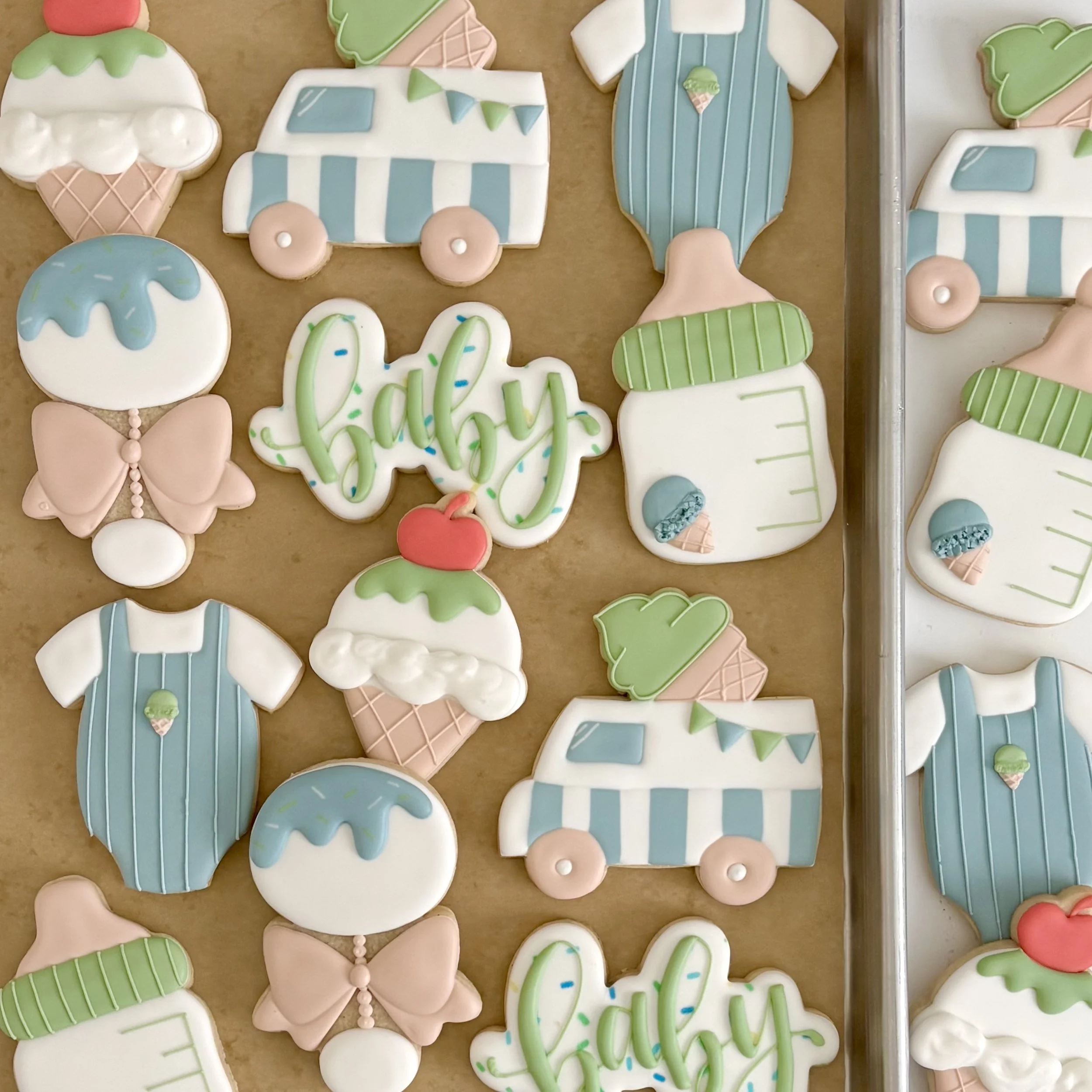 Custom Baby Shower Sugar Cookies
