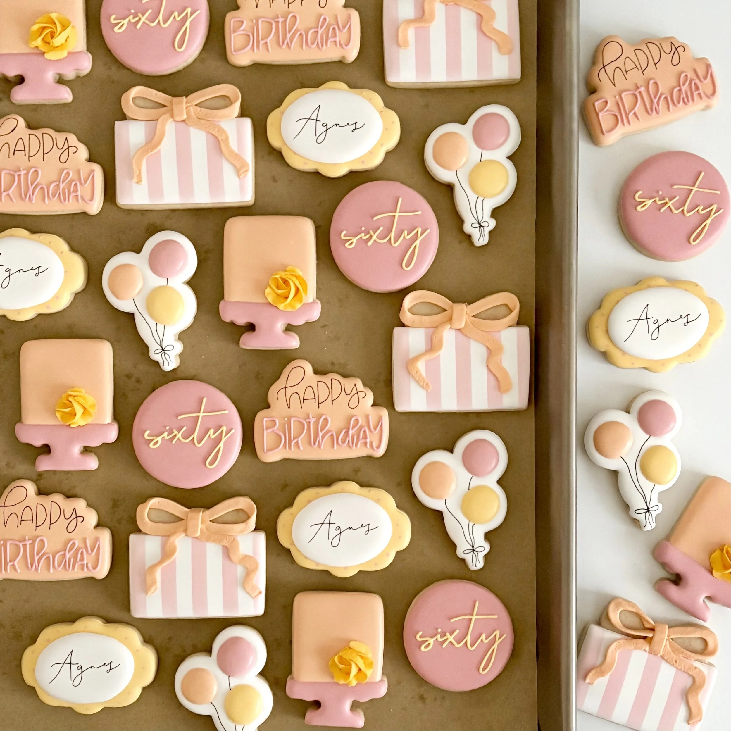 Custom Decorated Birthday Sugar Cookies