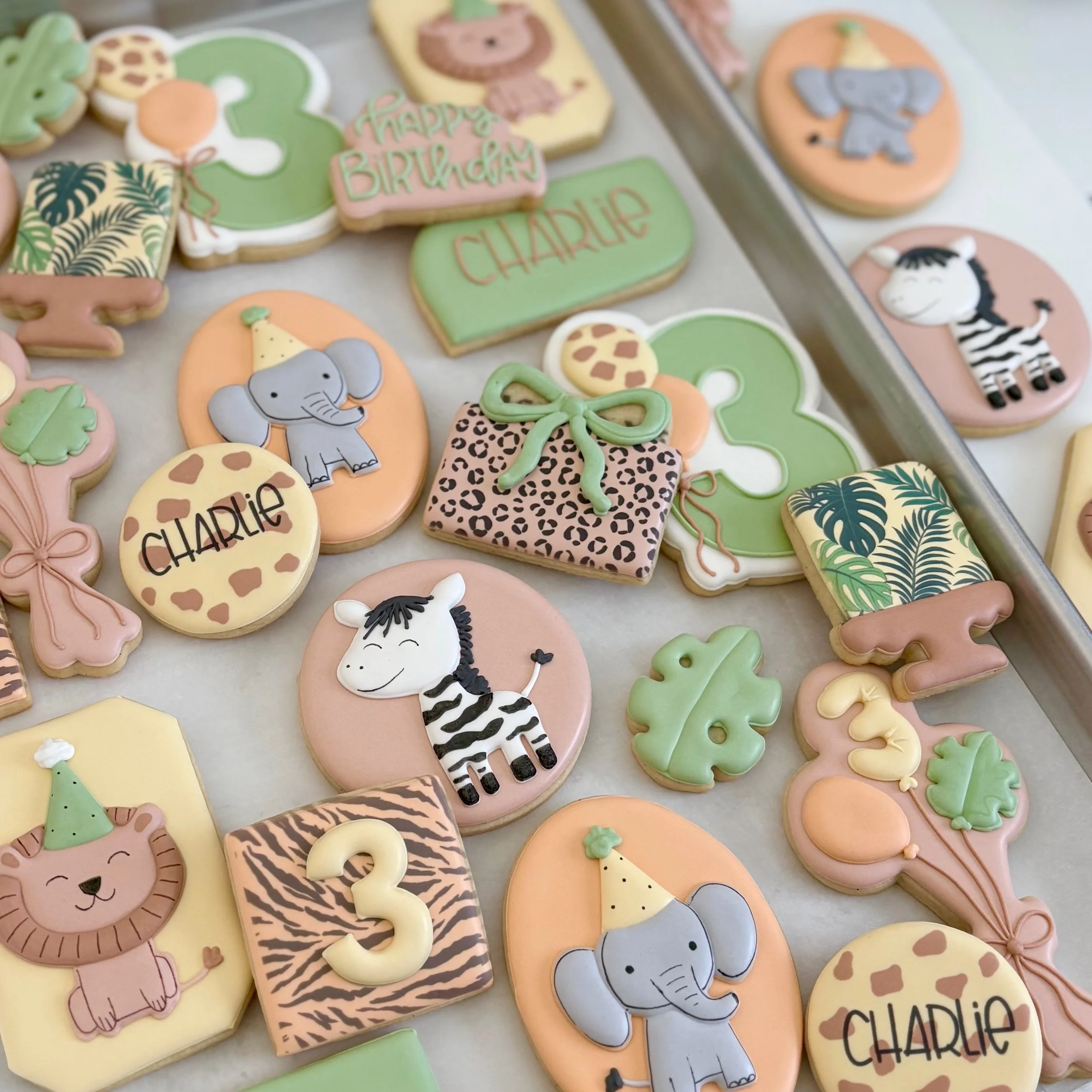 Custom Decorated Birthday Sugar Cookies