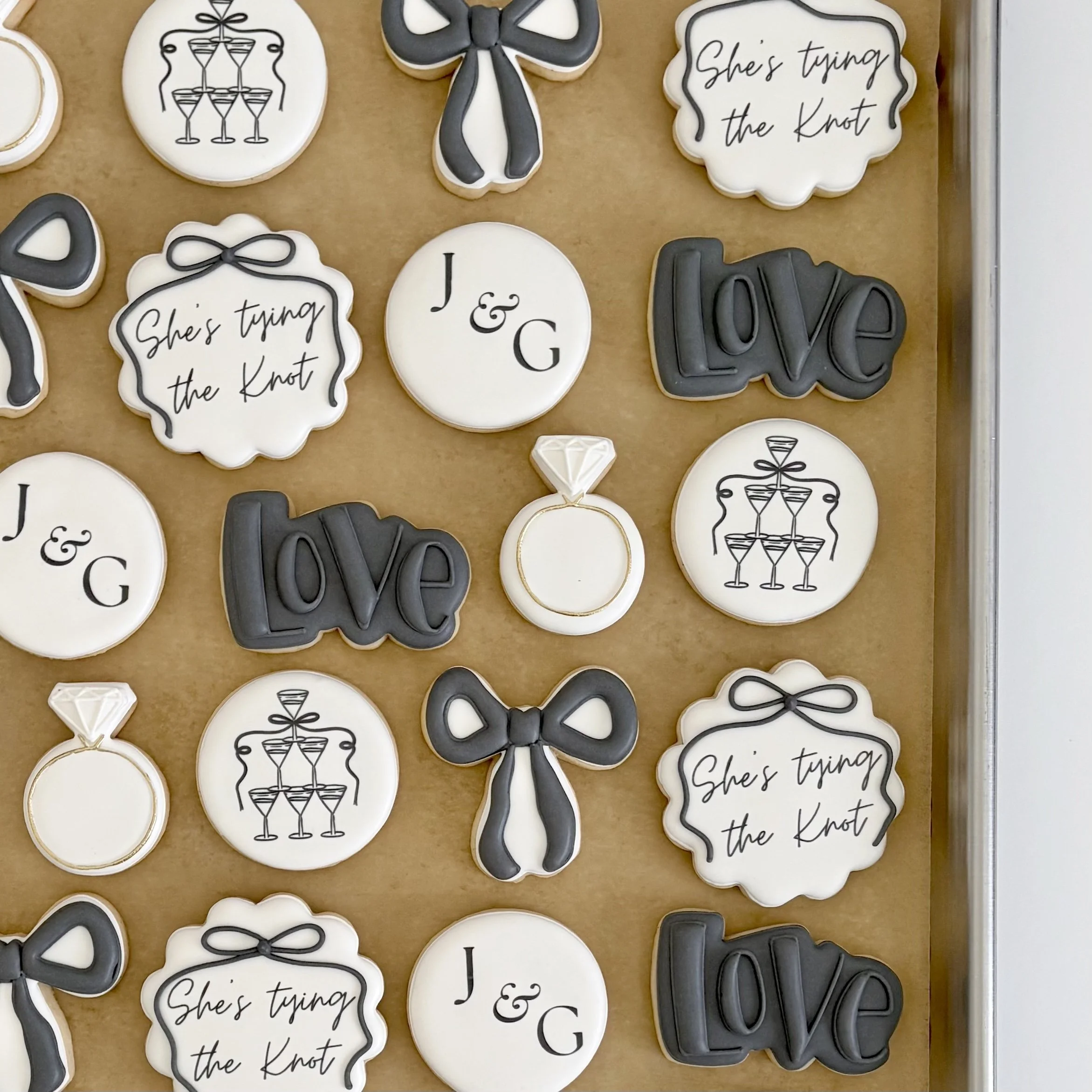 Custom Wedding Sugar Cookies