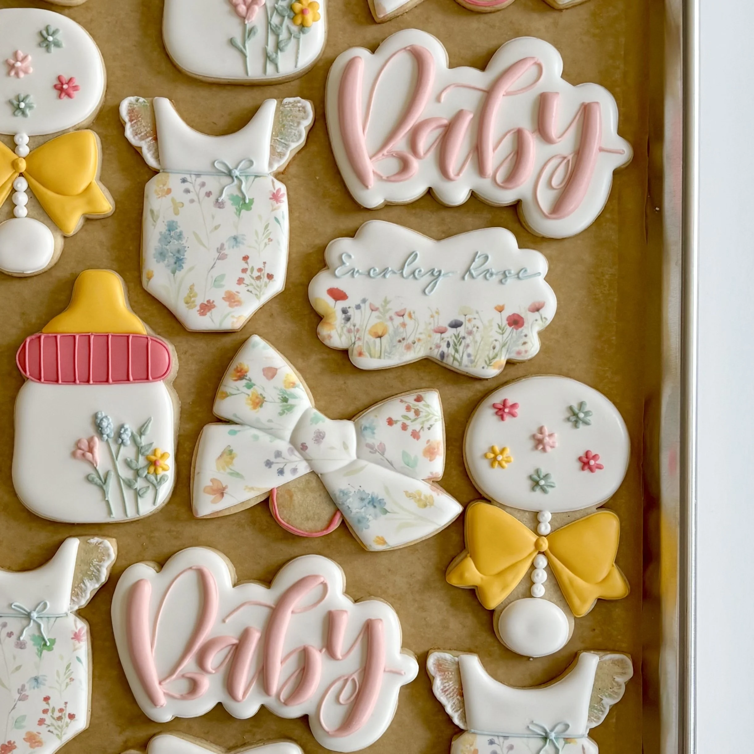 Custom Baby Shower Sugar Cookies
