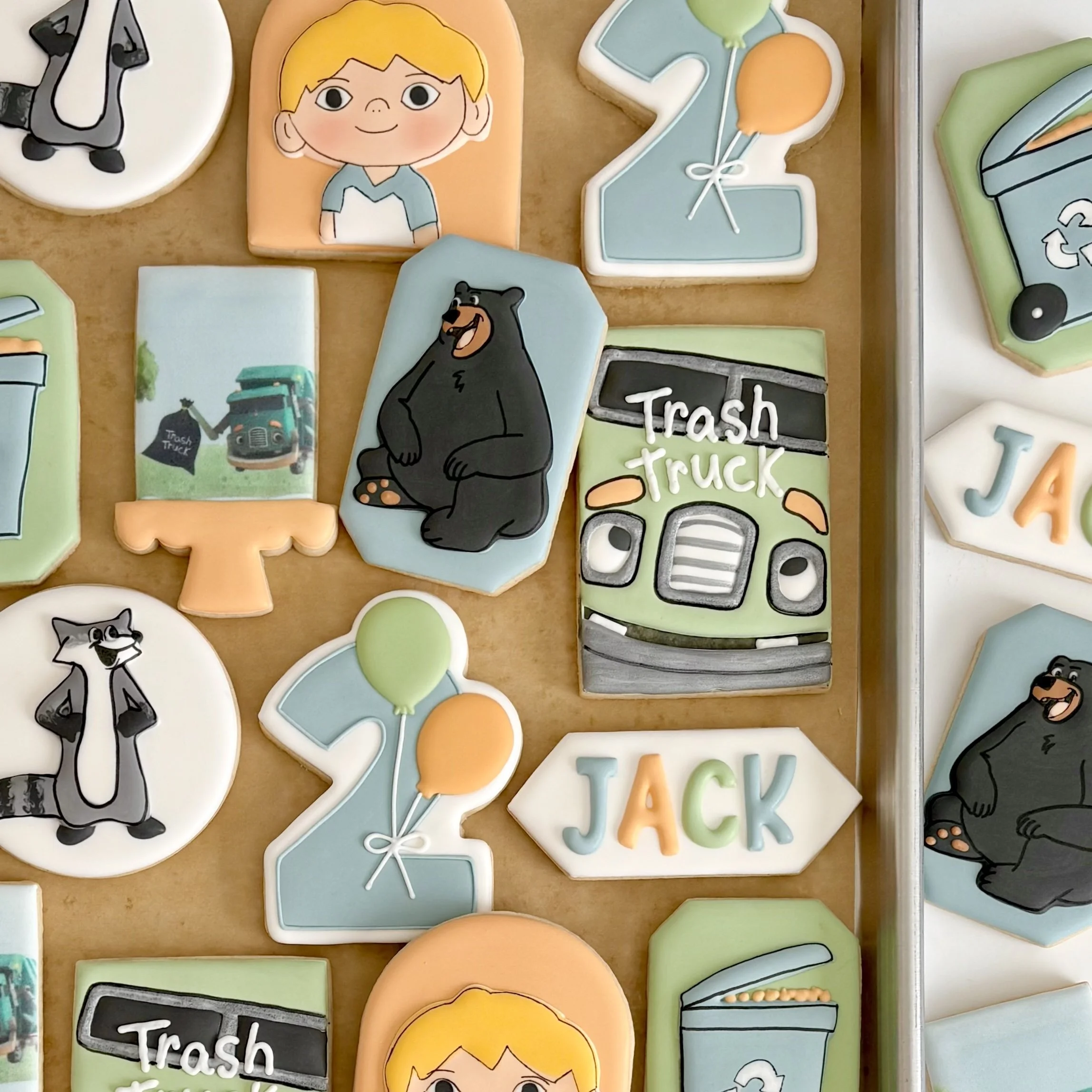 Custom Decorated Birthday Sugar Cookies