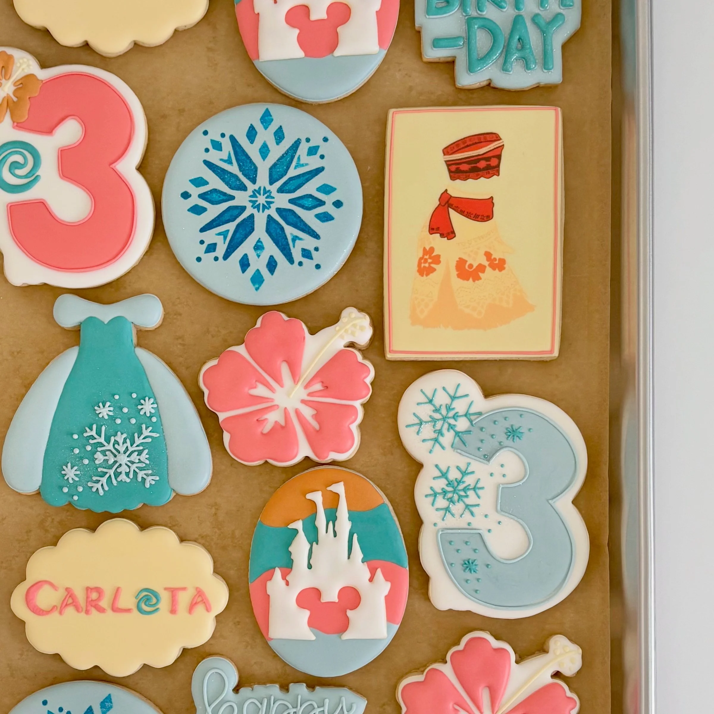 Custom Decorated Birthday Sugar Cookies