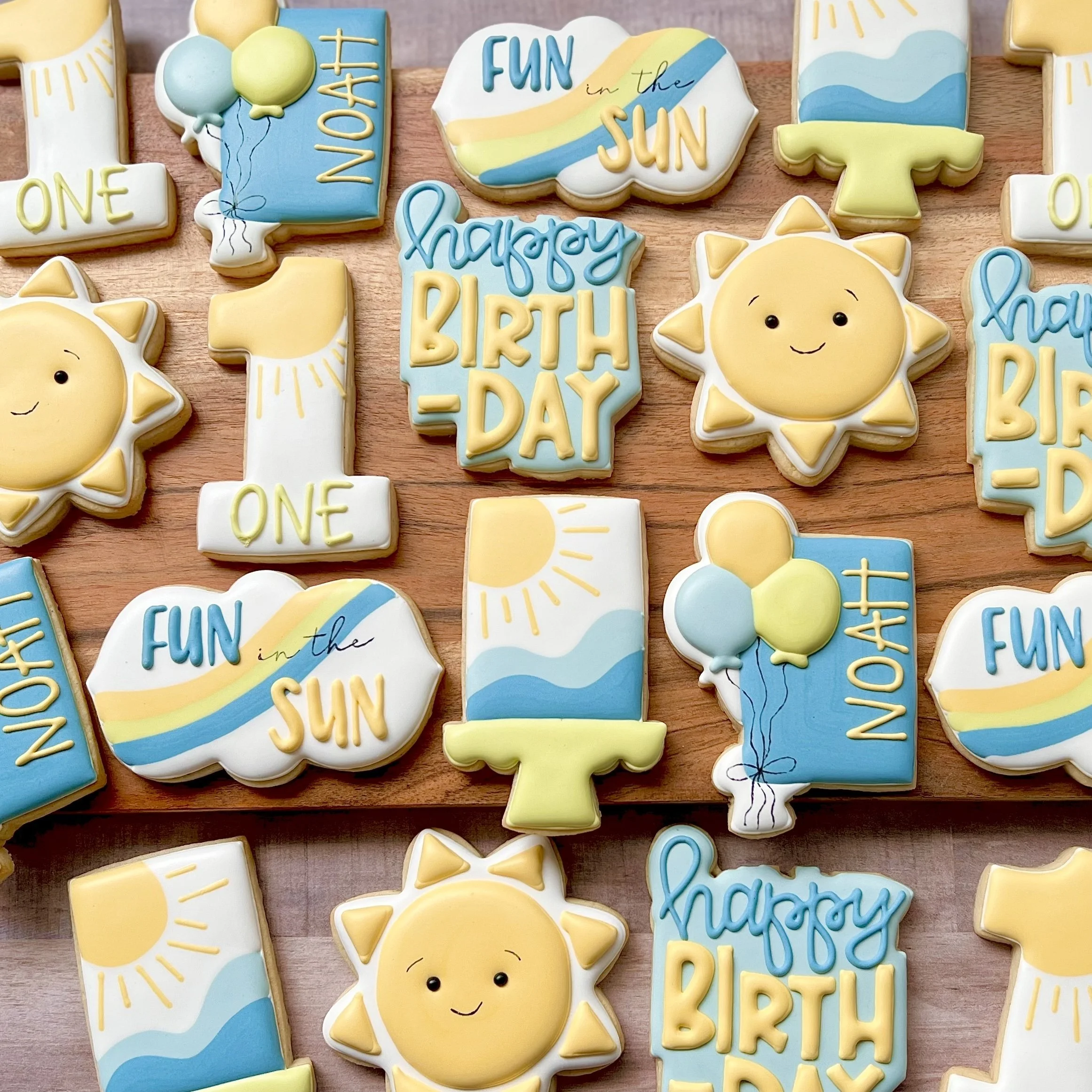 Custom Decorated Birthday Sugar Cookies