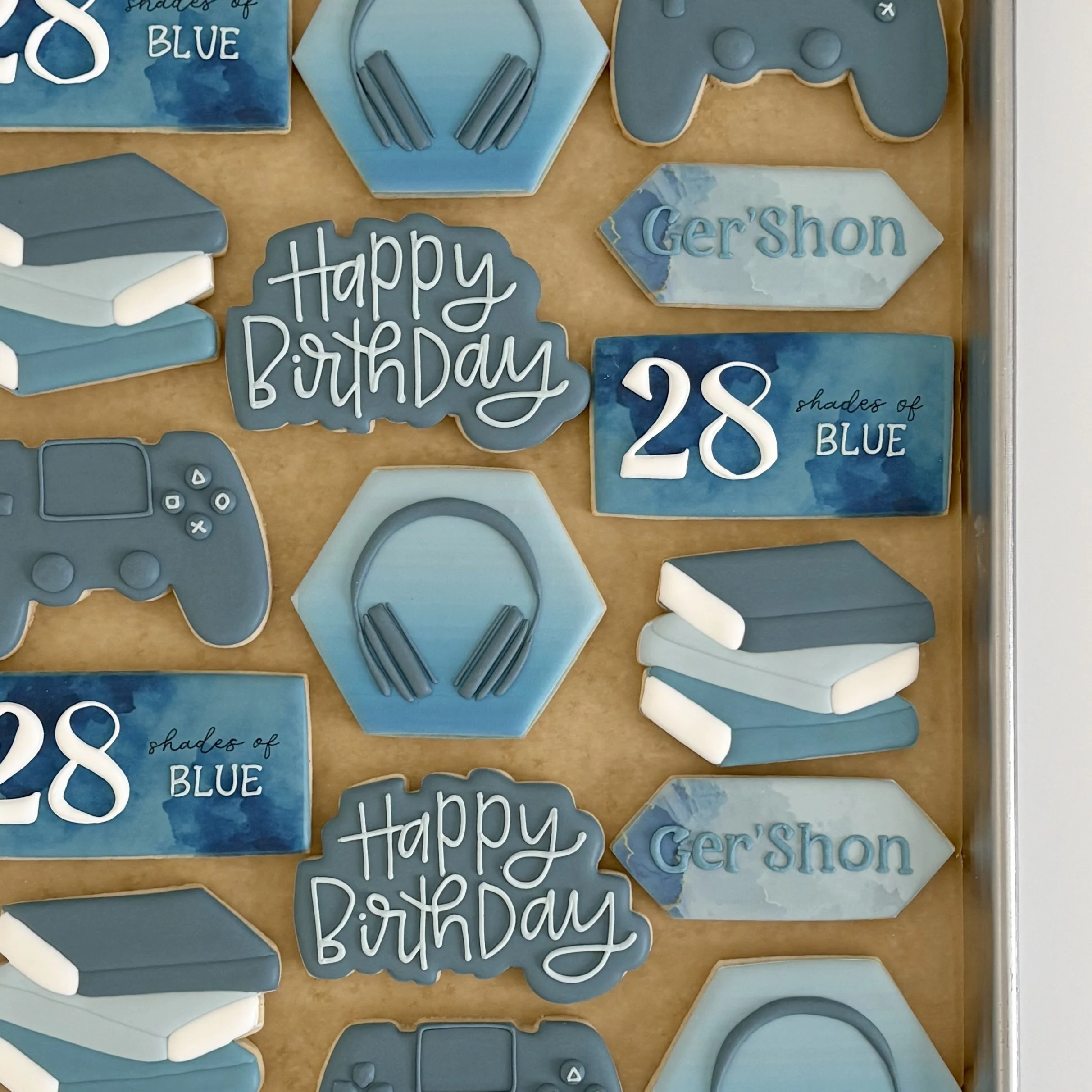 Custom Decorated Birthday Sugar Cookies