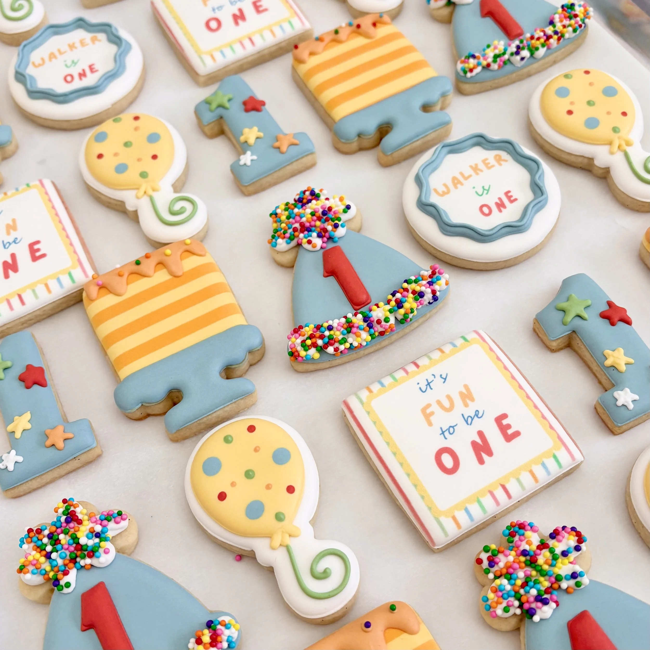 Mini or small decorative sugar cookies