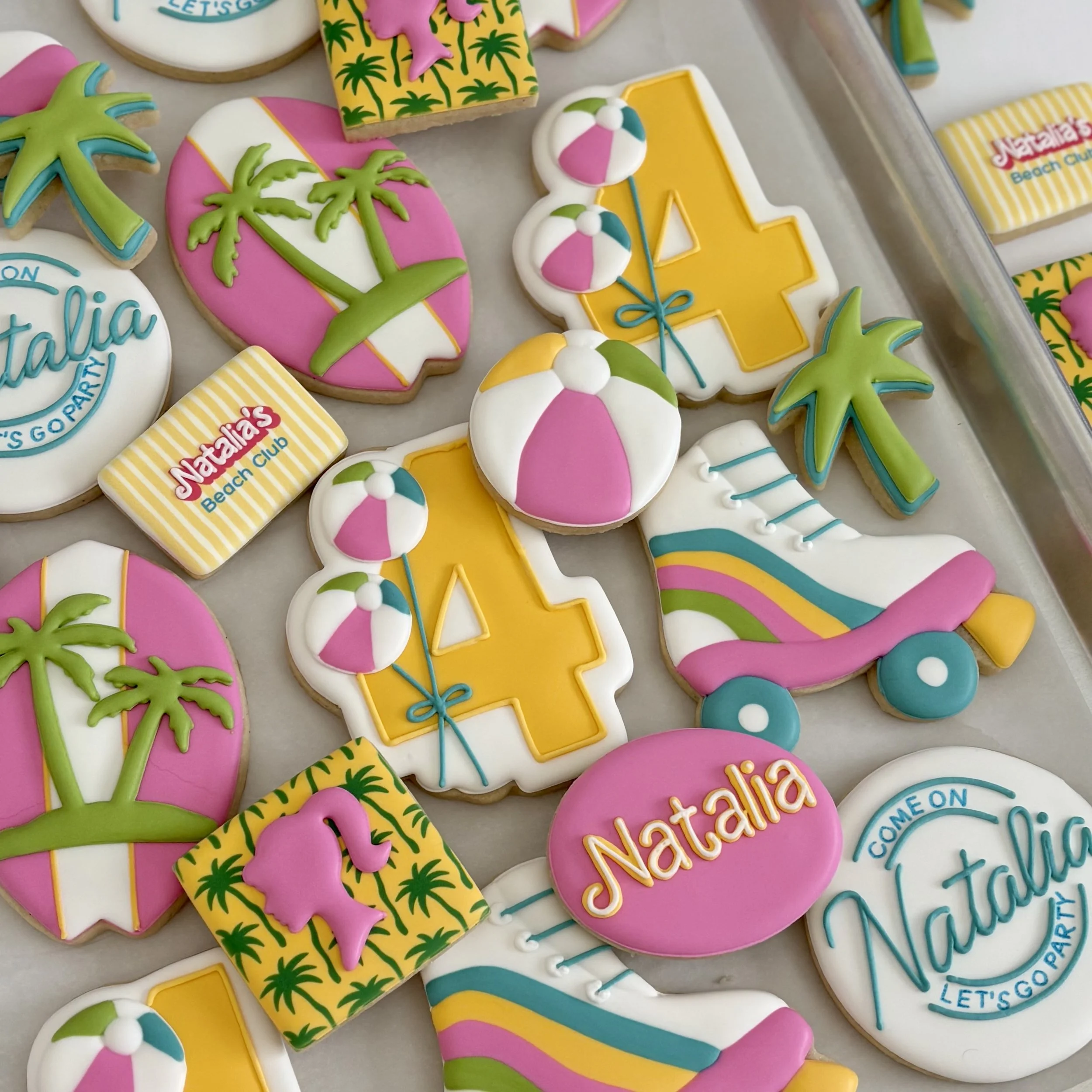 Custom Decorated Birthday Sugar Cookies