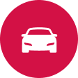 Icon of a car inside a pink circle