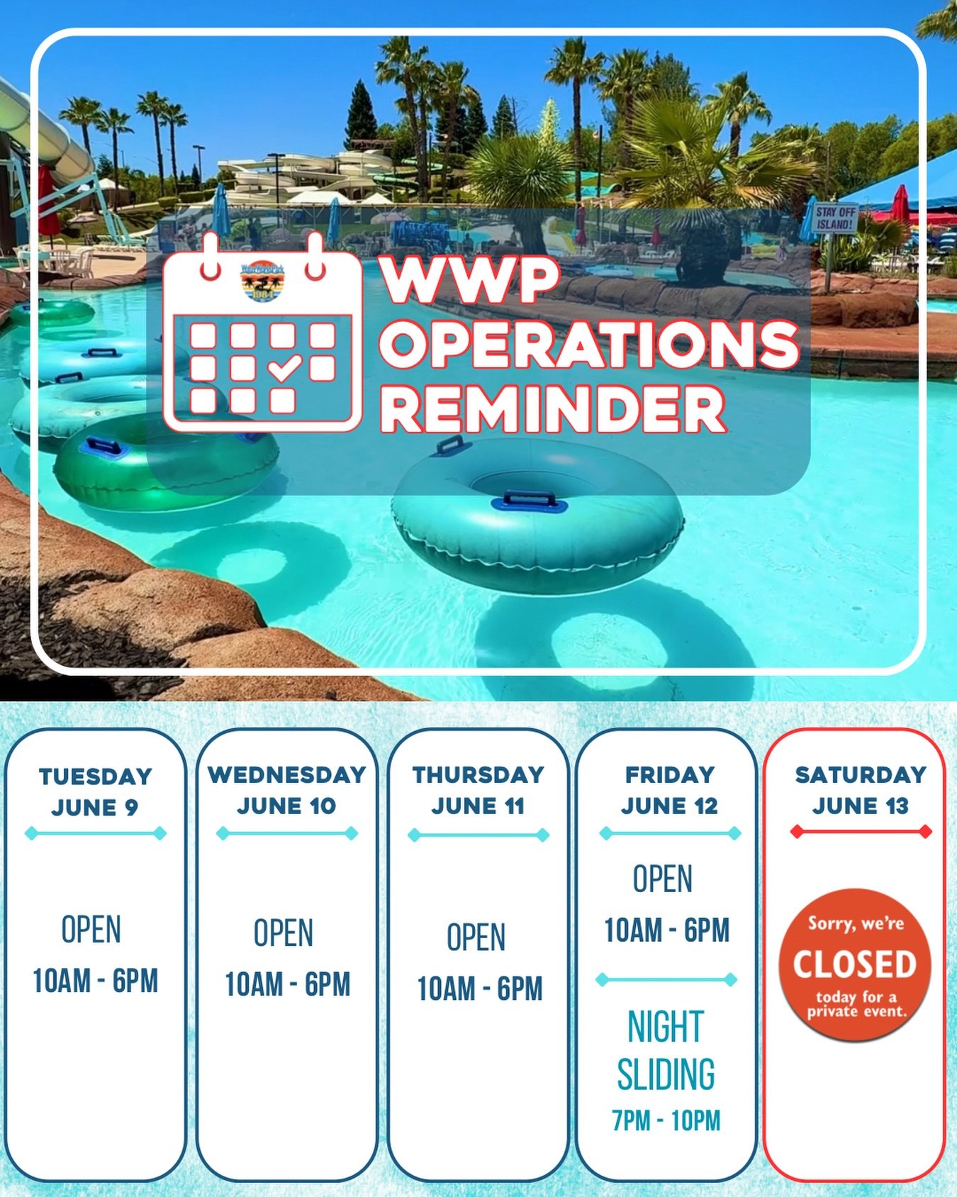 📅If you haven&rsquo;t looked over the Hours and Events Calendar recently, please be aware that we are closed to the public on Saturday June 13 (Calendar link in bio).

Looking ahead, we&rsquo;re also closed to the public on June 18 &amp; June 20. 

