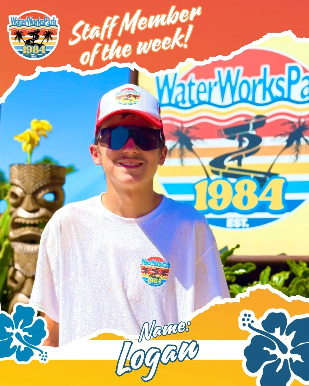 💥EMPLOYEE SPOTLIGHT💥

Meet Logan! This superstar is entering his 4th season on our Park Services Team, and we seriously can't say enough good things about him! Logan tackles everything with the same positive attitude - whether it's cleaning up a me