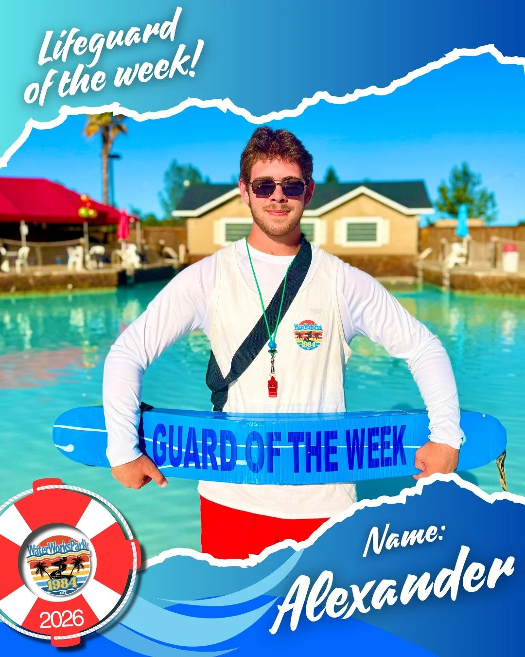 💥EMPLOYEE SPOTLIGHT💥

Meet Alexander! This is Alexander's first season with us, and he's already making waves! 🌊 

What makes Alexander stand out? He shows up every single day prepared for anything we throw his way. Busy days or slow days&mdash;it
