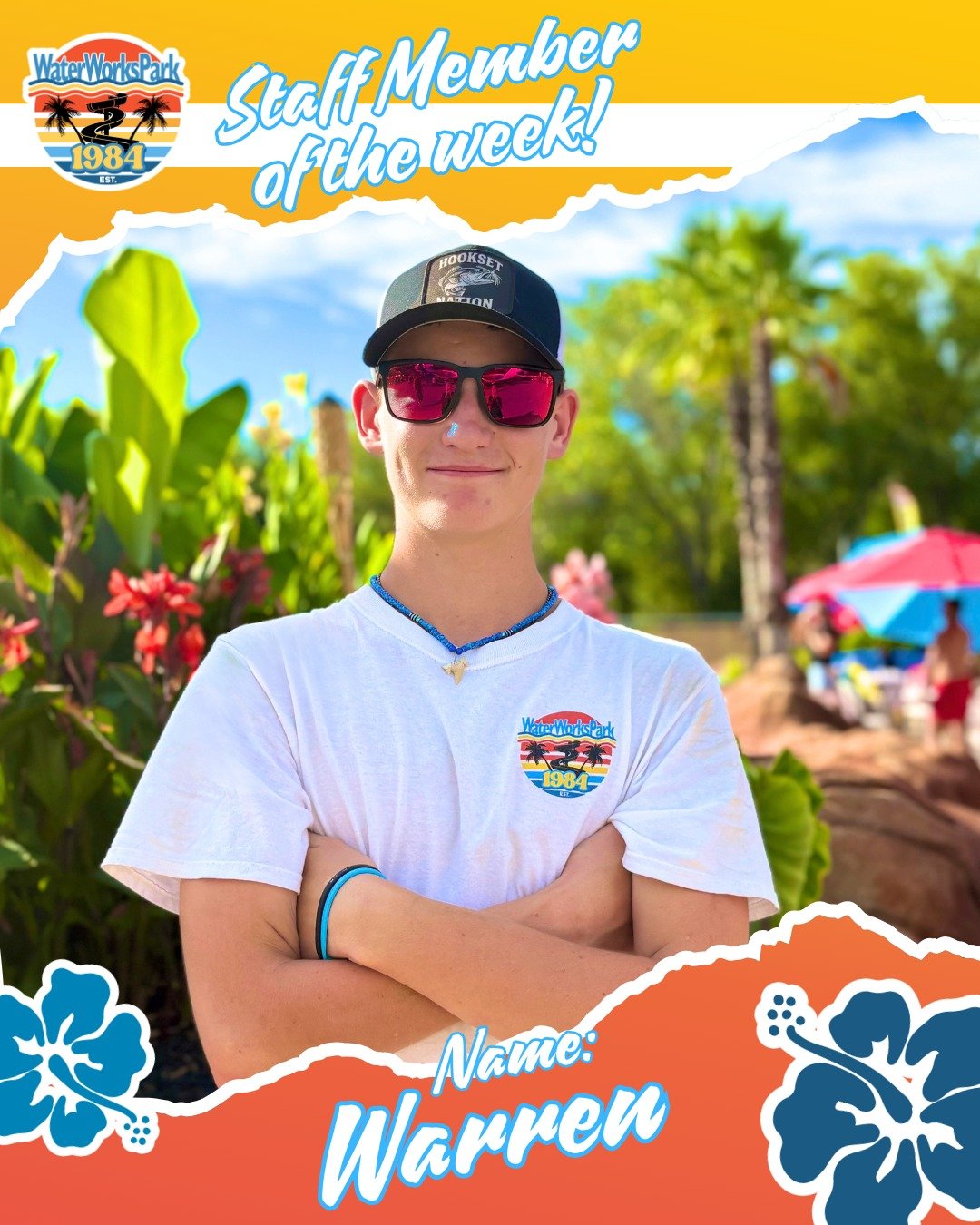 💥 EMPLOYEE SPOTLIGHT 💥

This week we're celebrating Warren from our Park Services team! 

Warren is back for his second season at WaterWorks Park, and he continues to be an absolute rockstar! 🎵 Speaking of rock&mdash;this guy is a HUGE music lover