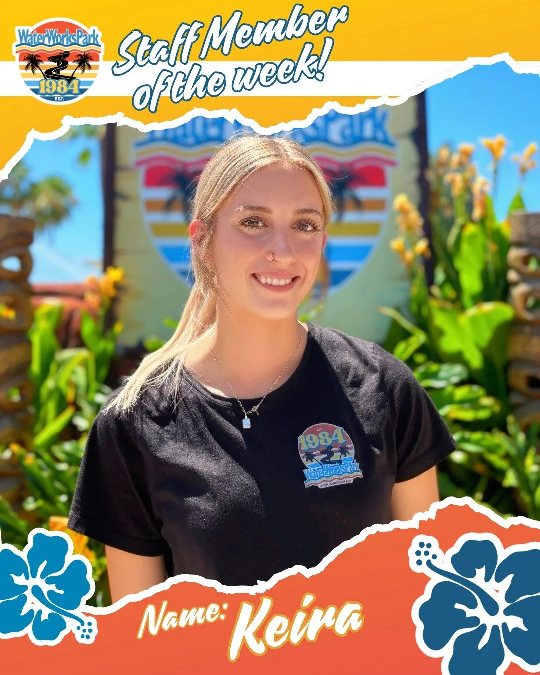 💥Employee Spotlight💥

Introducing Keira! Keira is a valued member of our Guest Experience team for two seasons now. She welcomes every guest with a smile and is dedicated to making sure each visitor has the best experience possible. 

Outside of wo