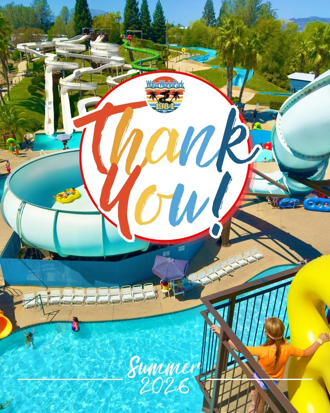 Another summer at WaterWorks Park has come to a close. We want to say a heartfelt thank you to everyone who made WaterWorks Park part of their 2026 summer. 

For more than four decades, families across Redding and the North State have spent their sum
