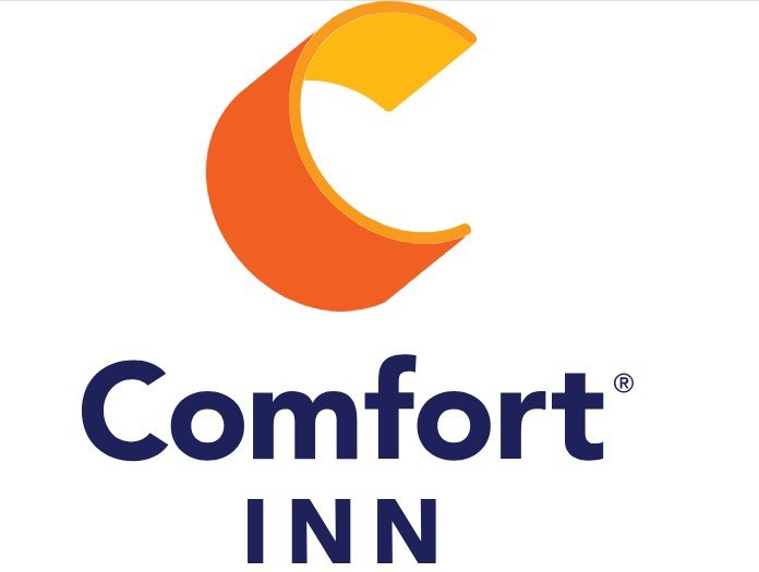Logo of Comfort Inn featuring a stylized orange and yellow letter C and the text 'Comfort INN' in blue. Image is a link to the corresponding company.