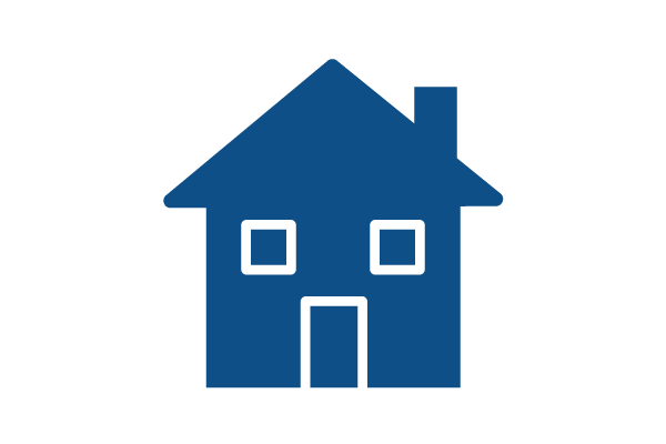 Icon of a house representing residential cleaning