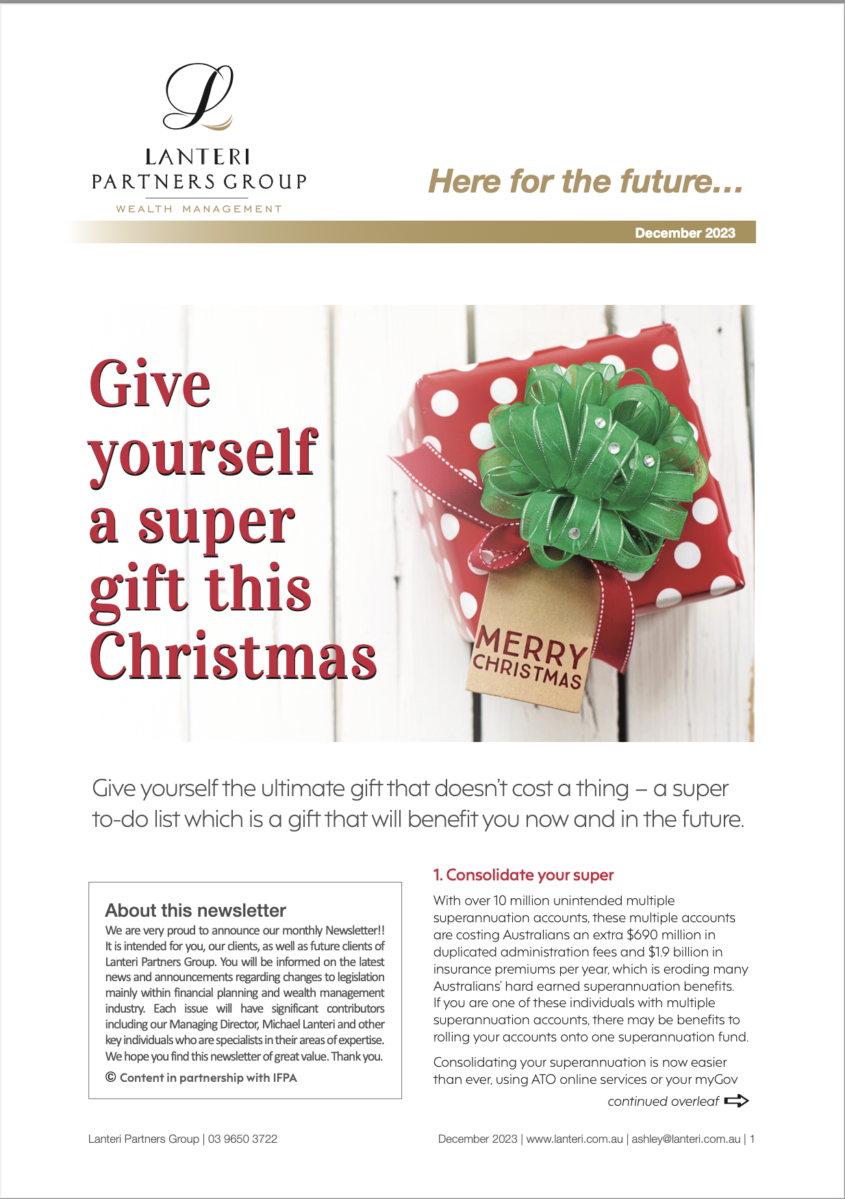 December 2023 Newsletter