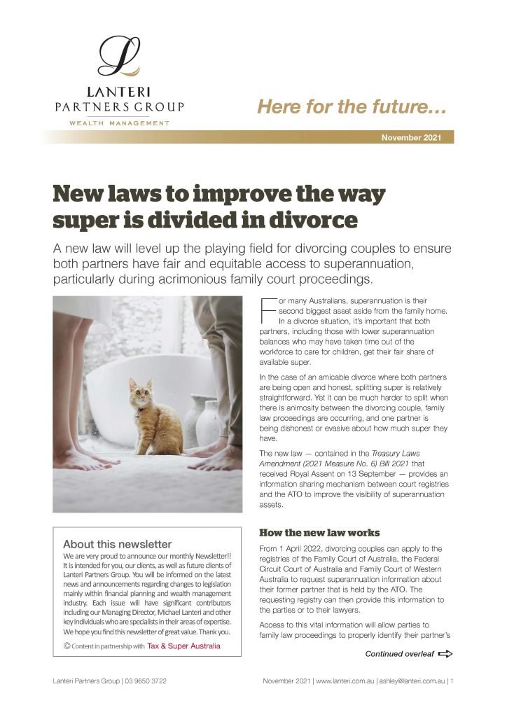 November 2021 Newsletter