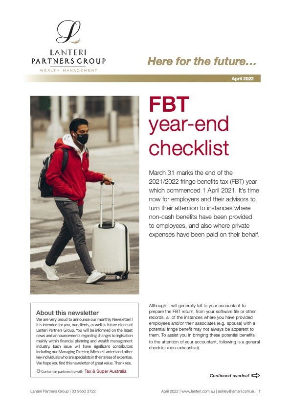 April 2022 Newsletter