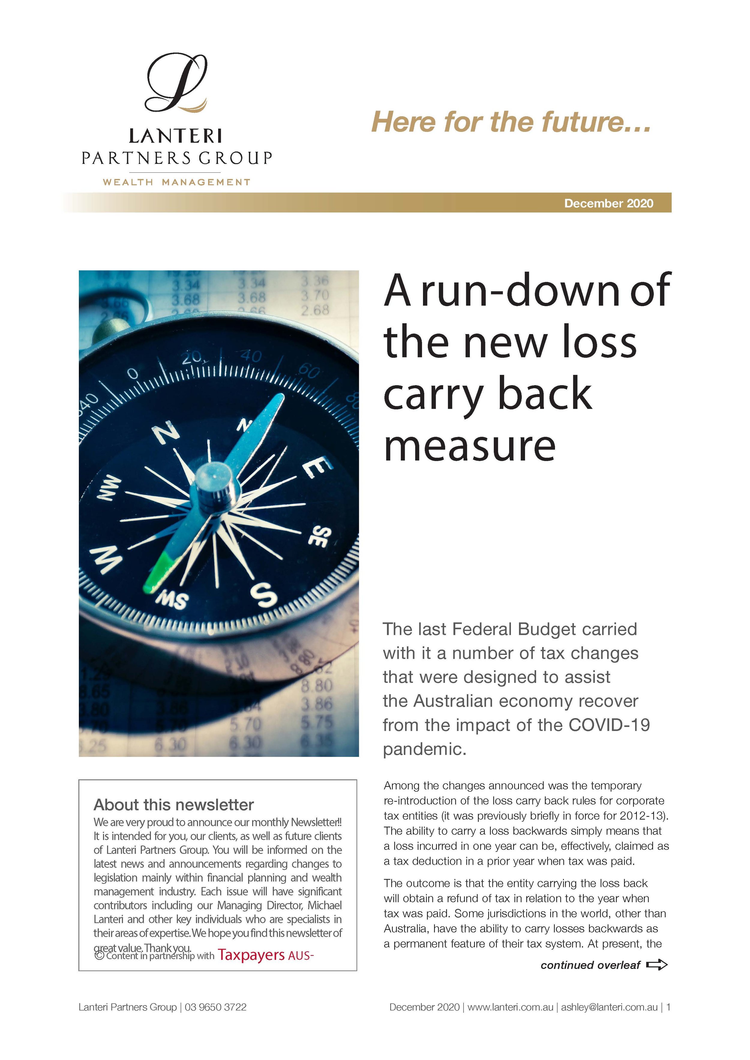 December Newsletter 2020