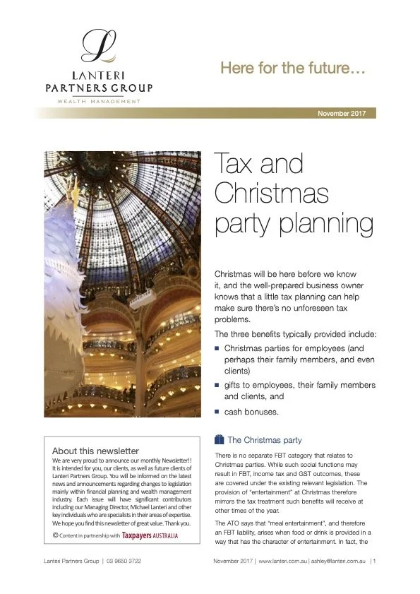 November Newsletter 2017