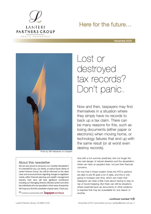 November Newsletter 2019