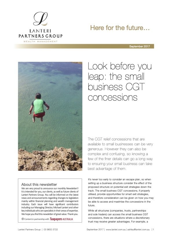 September Newsletter 2017