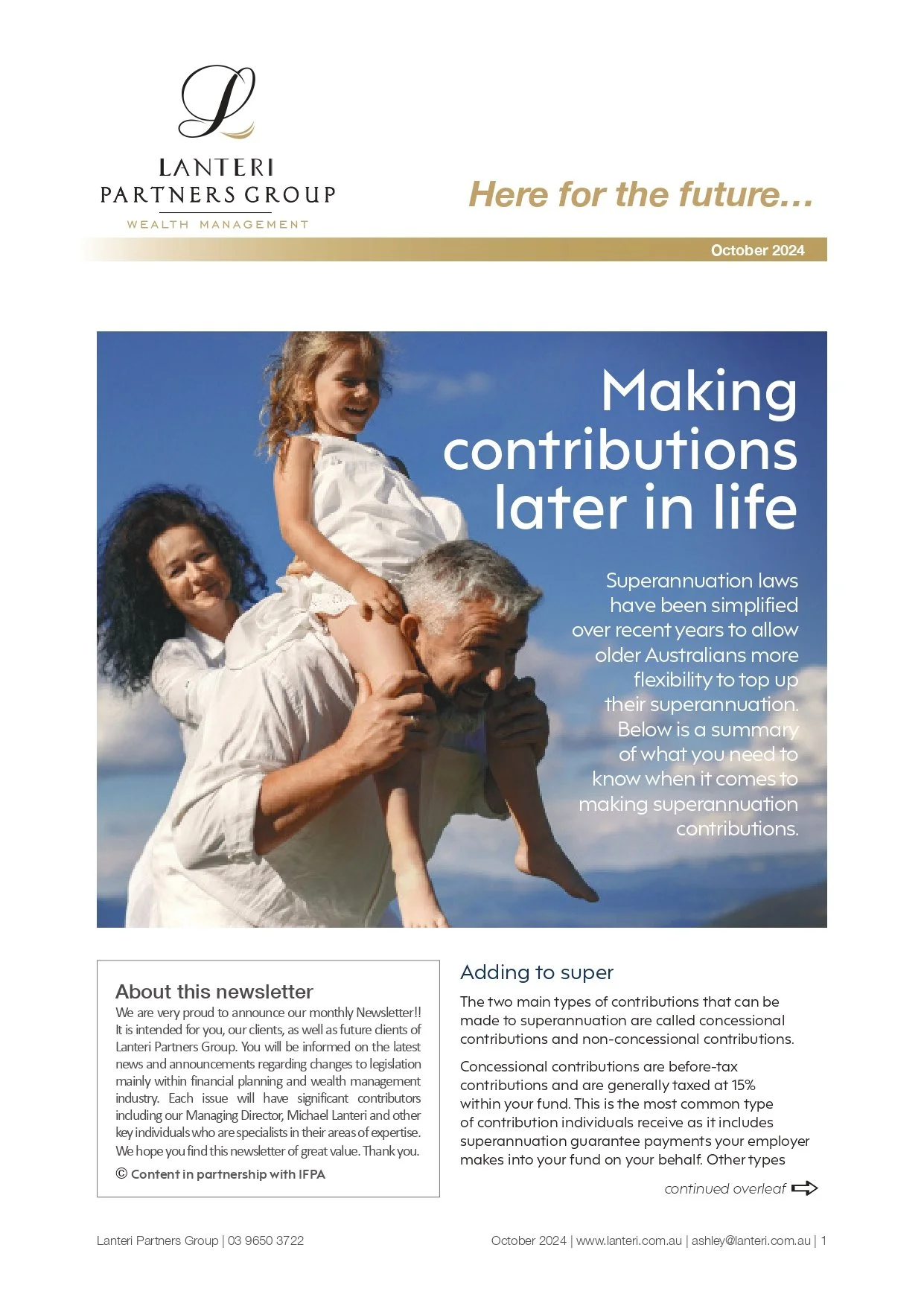 October 2024 Newsletter