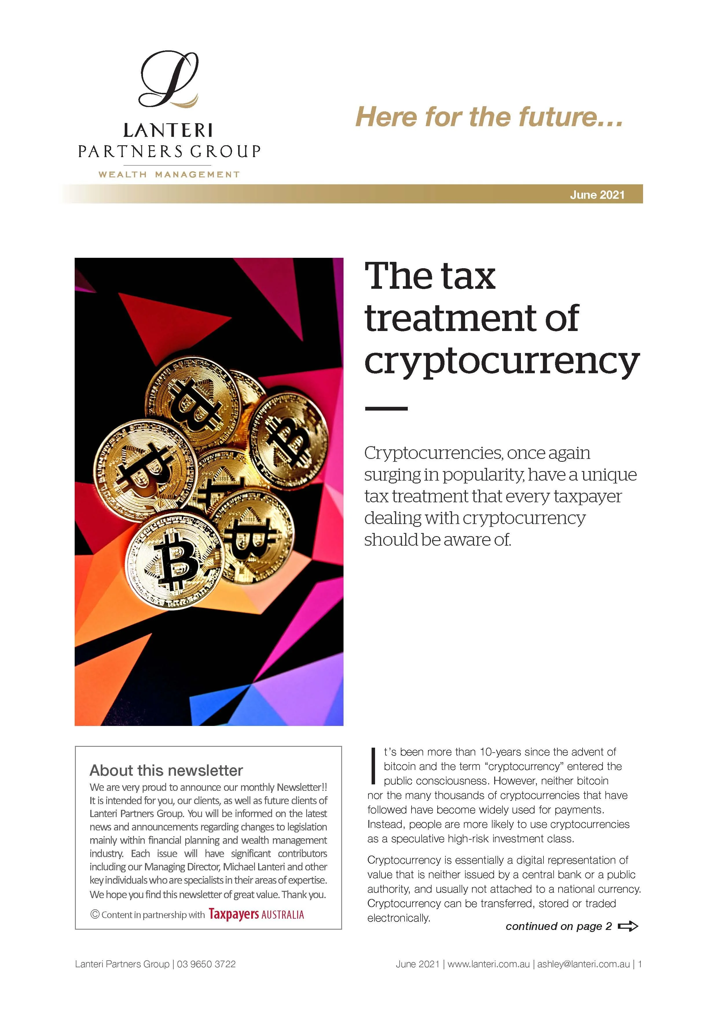 June 2021 Newsletter