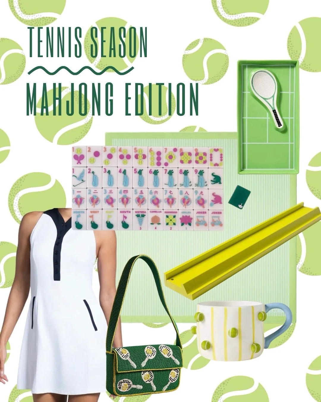 POV: I went to the @creditonecharlestonopen last week and now it&rsquo;s my whole personality. 🎾✨ Who says you can&rsquo;t love both mahj &amp; tennis? I&rsquo;m a big fan of both &amp; I&rsquo;m never opposed to a quick game after a round of tennis