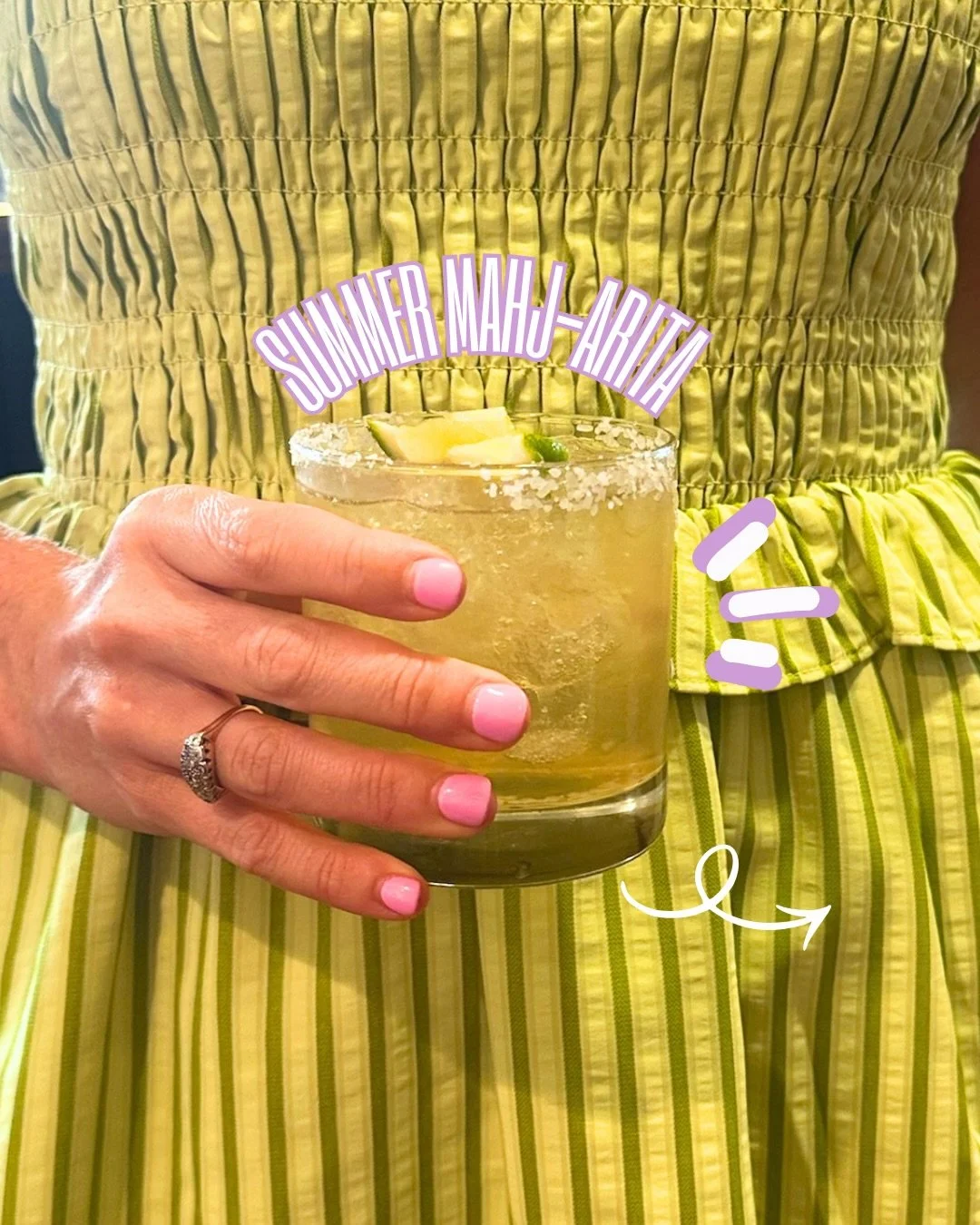 The official drink of summer Mahjong has arrived. 🍹🀄✨ Introducing the Mahj-arita: the perfect companion for sunny afternoons, girls&rsquo; nights, and &ldquo;just one more game&rdquo; that somehow turns into three. Mix one up, gather your favorite 