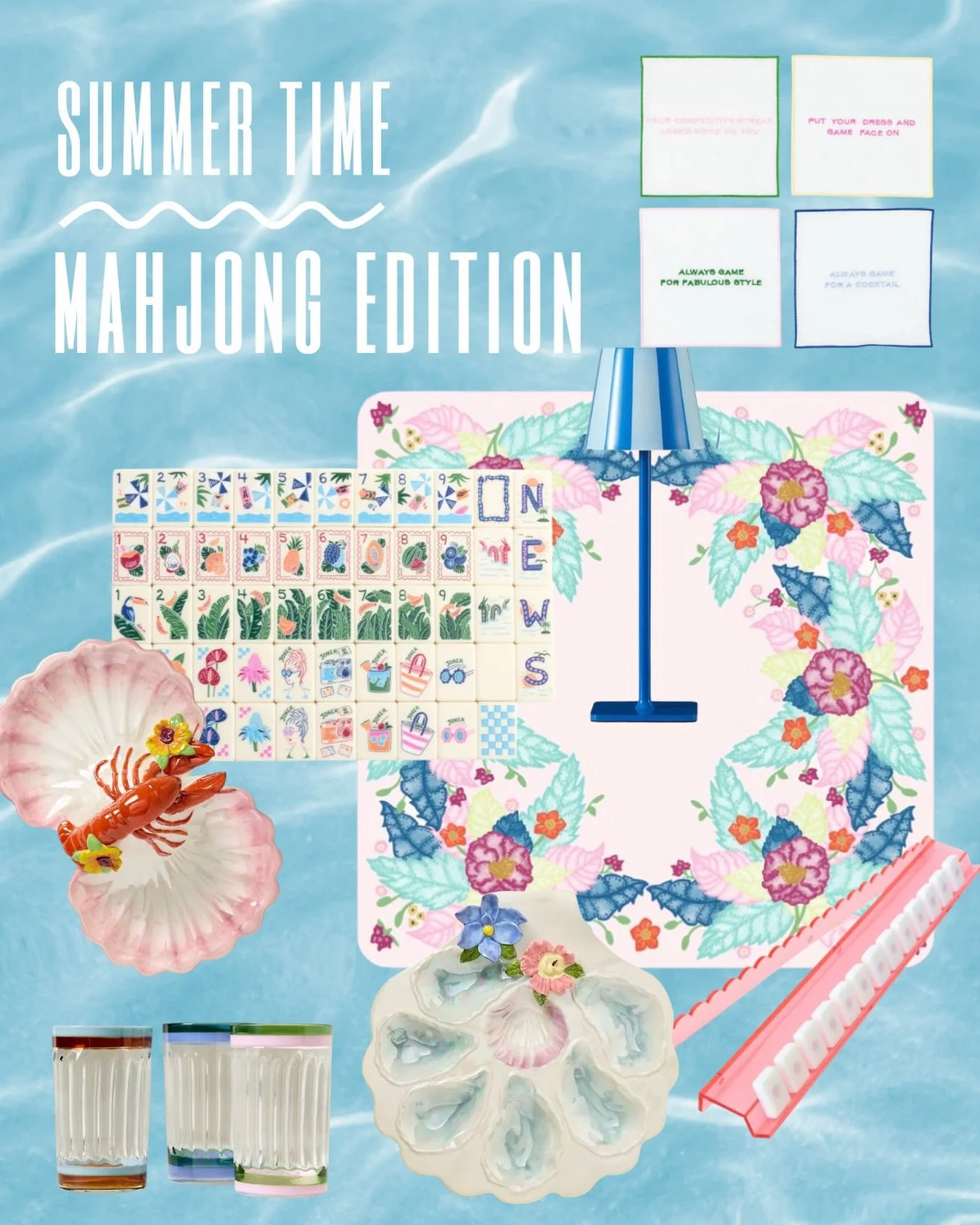 Summer, but make it a Mahjong Summer! ☀️🀄&nbsp;&nbsp;This is exactly the energy we&rsquo;re living in right now: sun-soaked afternoons, playful color, and tiles that somehow always find their way into the perfect moment.&nbsp;&nbsp;If summer had a p