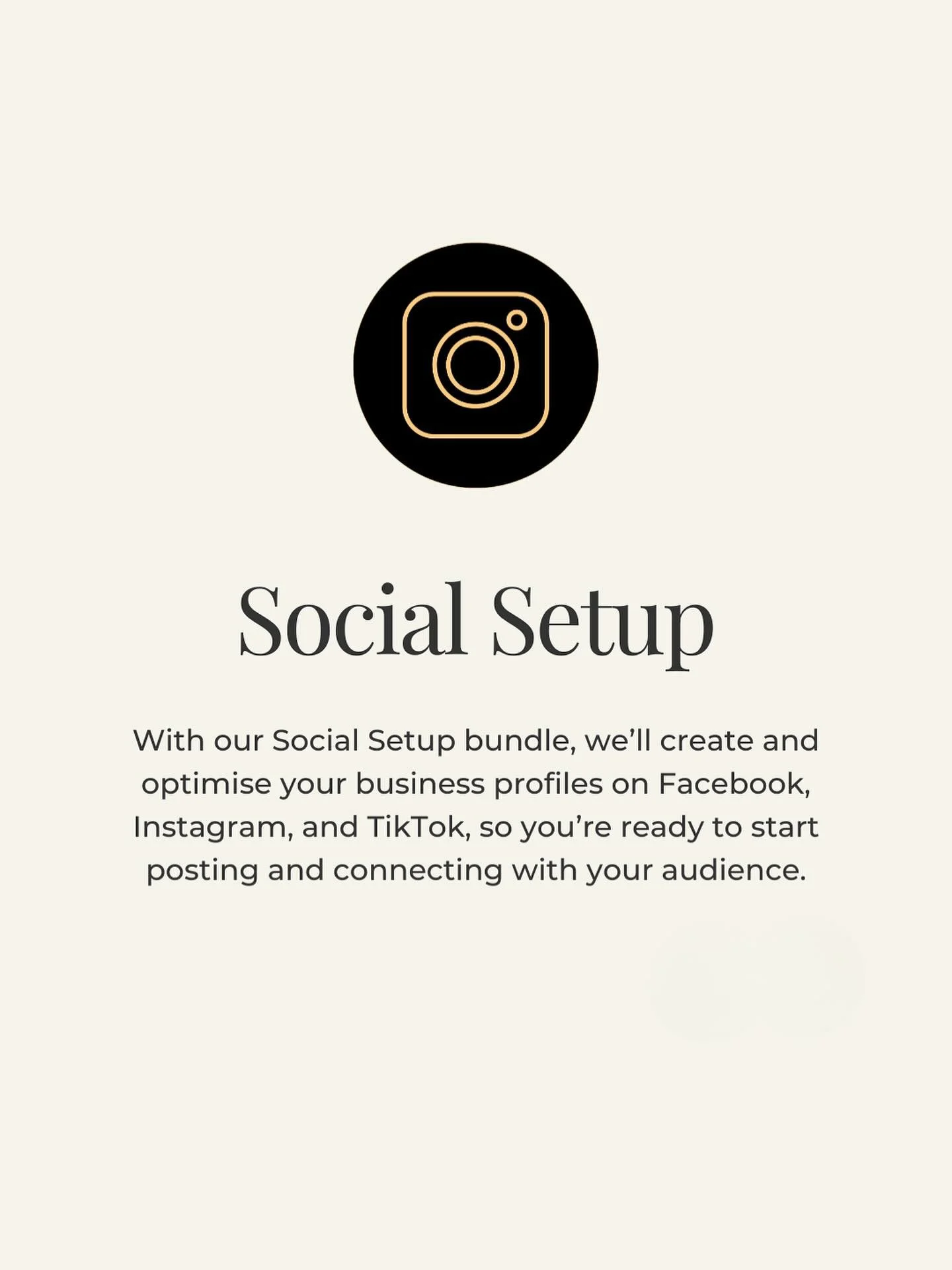 Starting on social media can feel like a blank page.

Which platform? What photo? What words? And don&rsquo;t even mention hashtags&hellip;

We get it &mdash; you didn&rsquo;t start your business to spend hours Googling.

That&rsquo;s why our Social 
