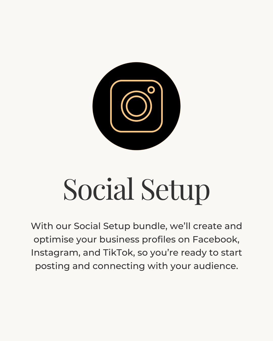 If you&rsquo;re flat out with clients, on the tools, on the farm, or on the road &mdash; your online presence is probably the last thing on your list.

That&rsquo;s where we come in.

✨ Website Starter
✨ Social Setup
✨ Content Starter Pack

Clean, si