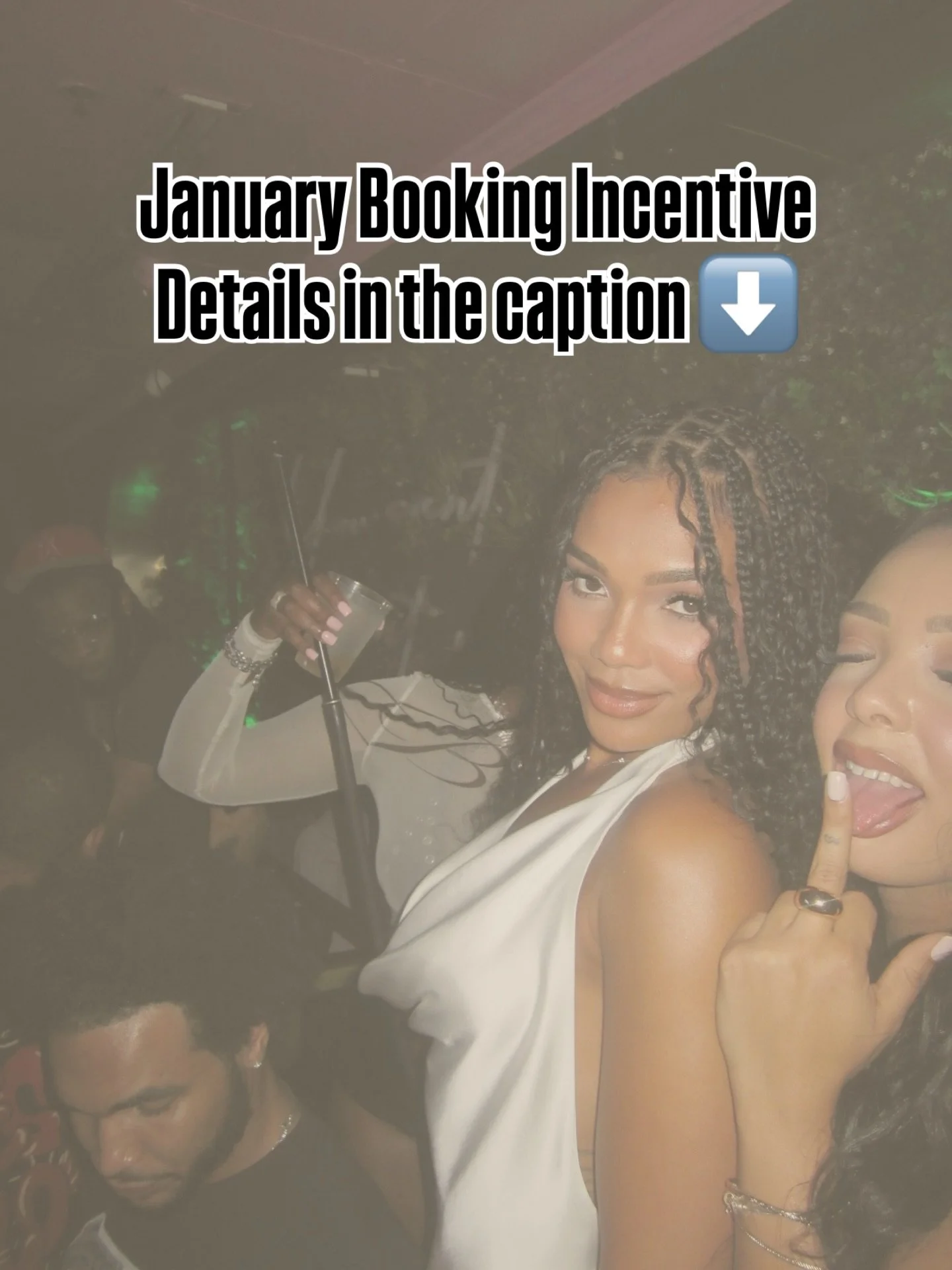 January Booking Incentive💰

The first 5️⃣ clients to book medium, smedium, or small braid styles for January will receive $50 off their service.

These styles are limited and fill quickly.

Once the five appointments are booked, the incentive will c