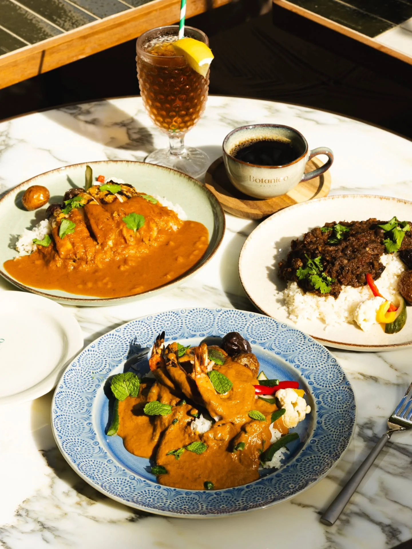 Midday indulgence awaits at Botanico Waikiki.

Our lunch-only curries are crafted with fresh island ingredients to create a Botanico-exclusive flavor you won&rsquo;t find anywhere else, one guests say is seriously addictive.

&bull; Coconut Shrimp Cu
