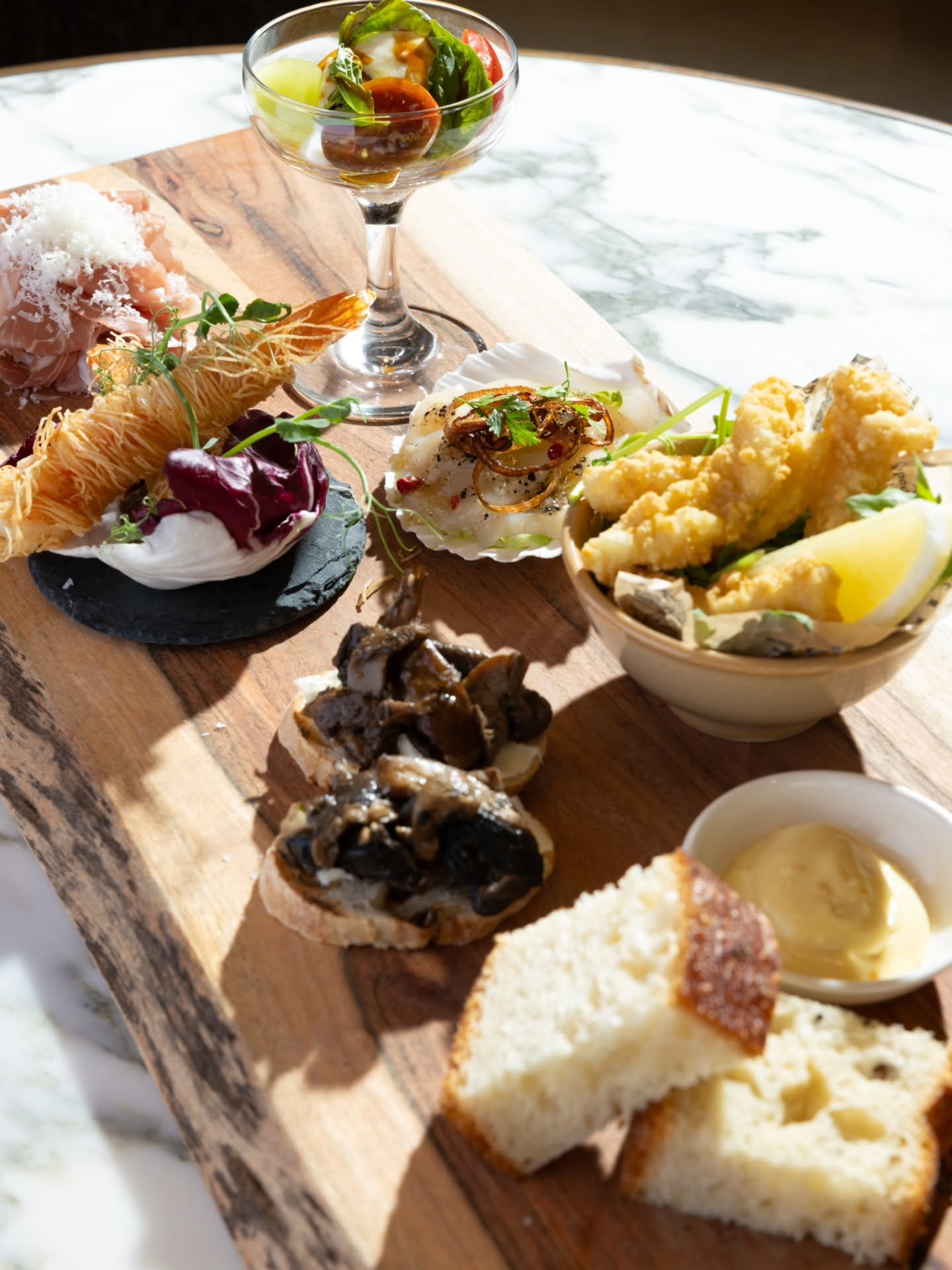 Our Terra e Mare Antipasto Misto brings together a vibrant selection of land and sea inspired by the flavors of the Mediterranean, making it the perfect way to experience our Terra e Mare concept all at once. 🌿 Thoughtfully curated for the table, it