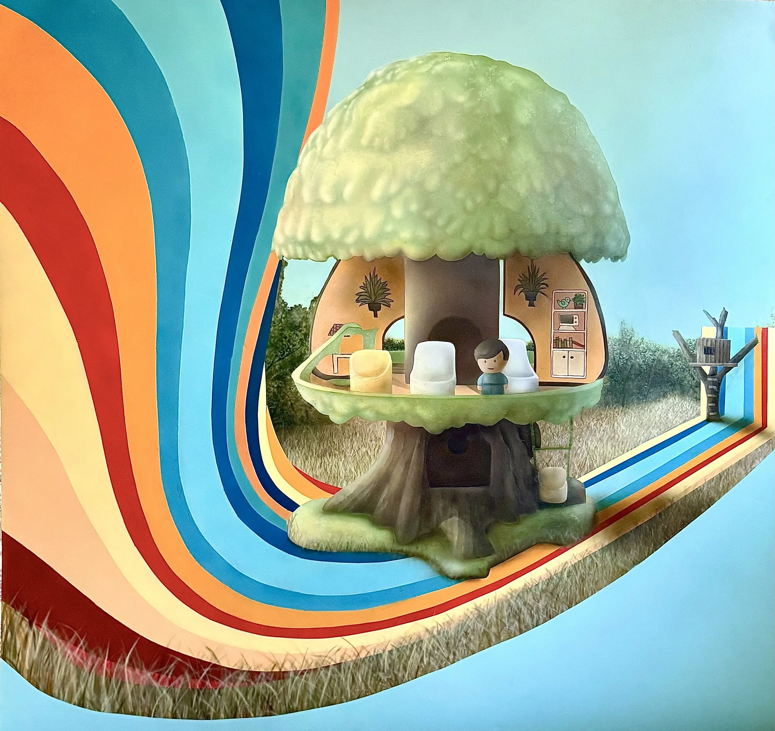 Family Treehouse
36 x 36
Airbrush on Matte Dur-lar Film
2026