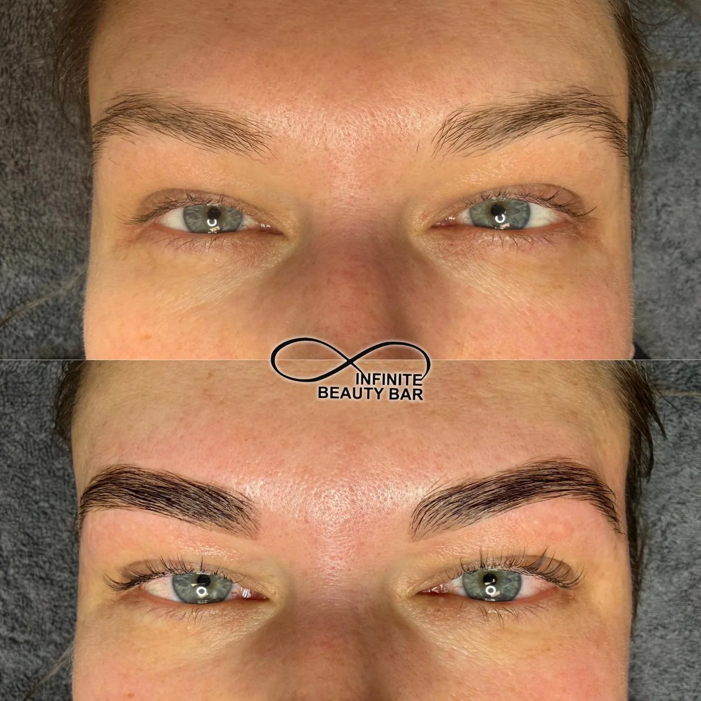 Brow goals unlocked ✨ A fresh lamination and shaping to give these brows lift, fullness, and that soft, fluffy finish. Simple, polished, and so pretty!

📍Infinite Beauty Bar- Kearney, MO
📱(816) 761-3230
🔗 www.infinitebeautybar.biz