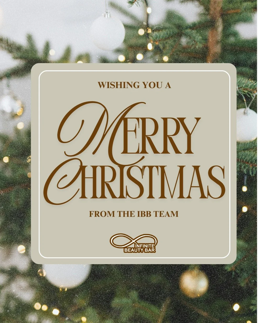 Wishing you a very Merry Christmas from the IBB team ✨🎄

We are so grateful for each and every one of you who supported us this year. Thank you for trusting us with your care and allowing us to be part of your self-care journey. Wishing you a joyful