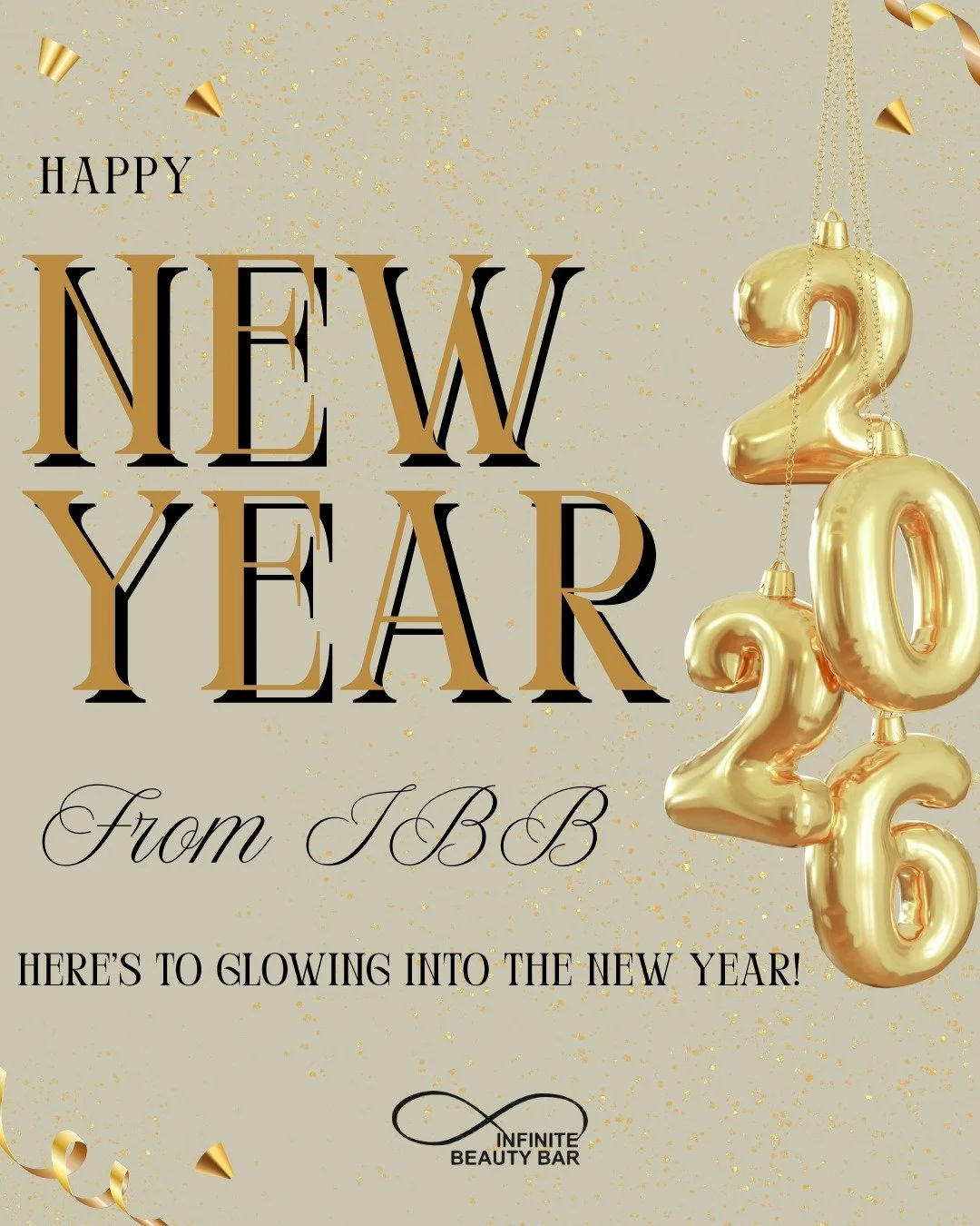 Happy New Year from the IBB team ✨
As we welcome 2026, we want to thank you for being part of our Infinite Beauty Bar family. Here&rsquo;s to glowing into the new year with confidence, self-care, and your best skin yet. We cannot wait to continue tak