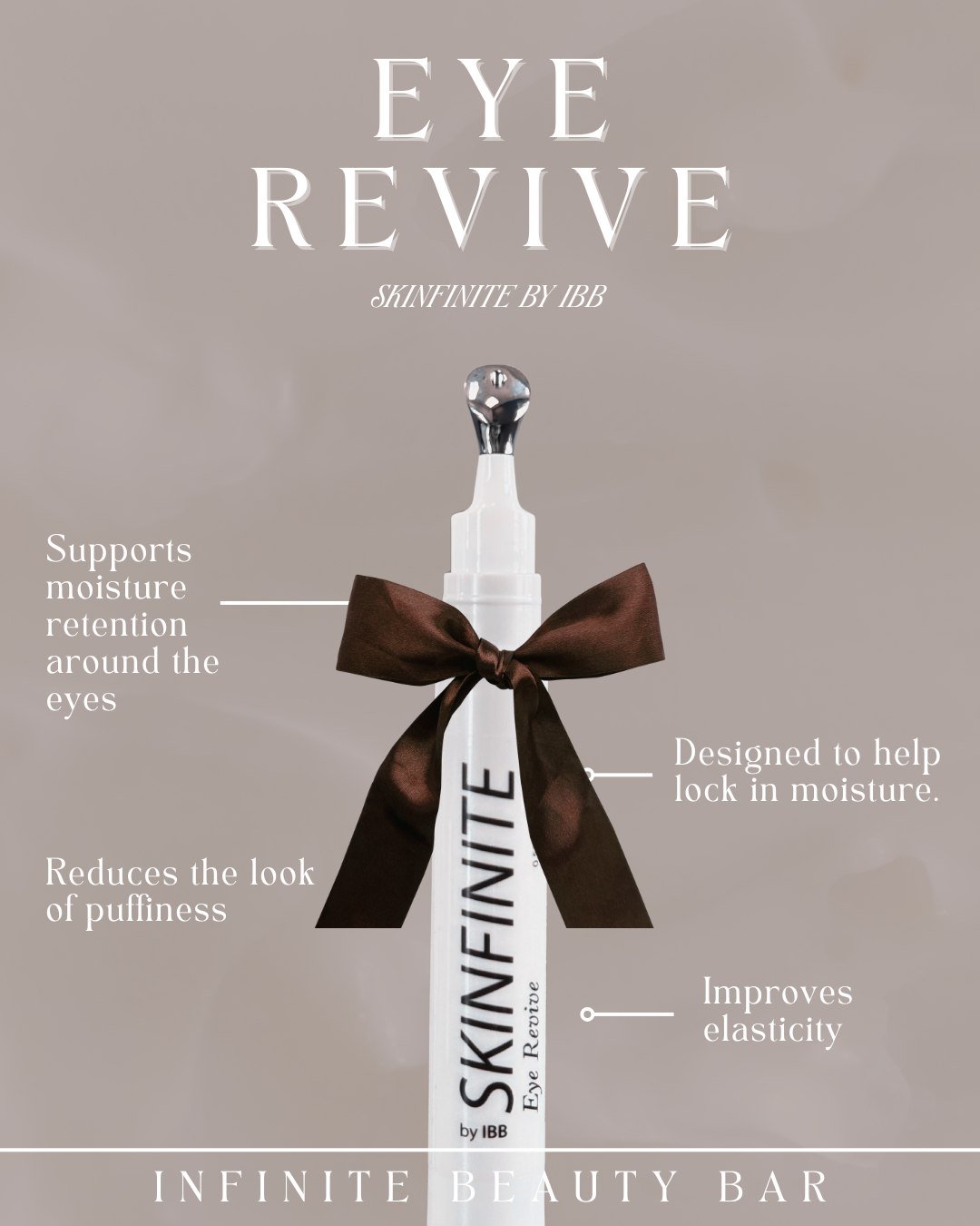 Eyes that look refreshed, hydrated, and revived ✨

Meet our Eye Revive by Skinfinite &mdash; designed to support moisture retention, reduce the look of puffiness, and improve elasticity for a smoother, brighter under-eye.

Because your eyes deserve a