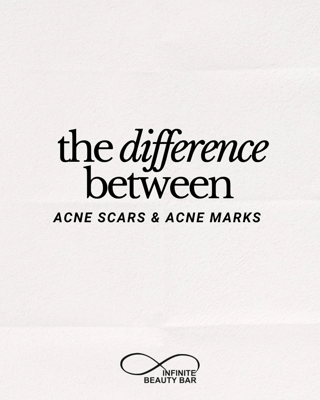 HAPPY ACNE AWARENESS MONTH!

Acne scars and acne marks are NOT the same thing, and knowing the difference matters when choosing the right treatment 👏

A simple way to remember it:
Color = acne mark
Texture = acne scar

✨ Call or text 816-761-3230 to
