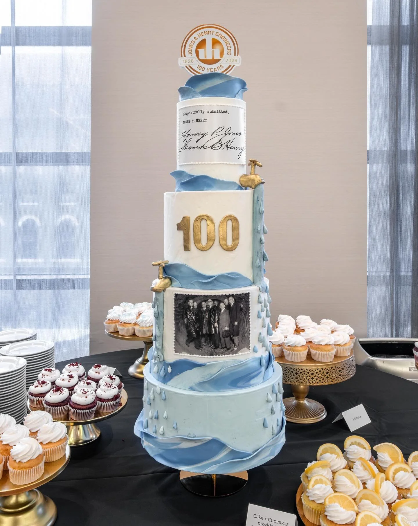 I love when I&rsquo;m challenged. This cake was definitely a challenge. Incorporating &ldquo;fluid thinking&rdquo; with dynamics that span 100 years, and after many sketches, and deep thoughts late at night, the end result- so fun! (&amp; tall! 😱)

