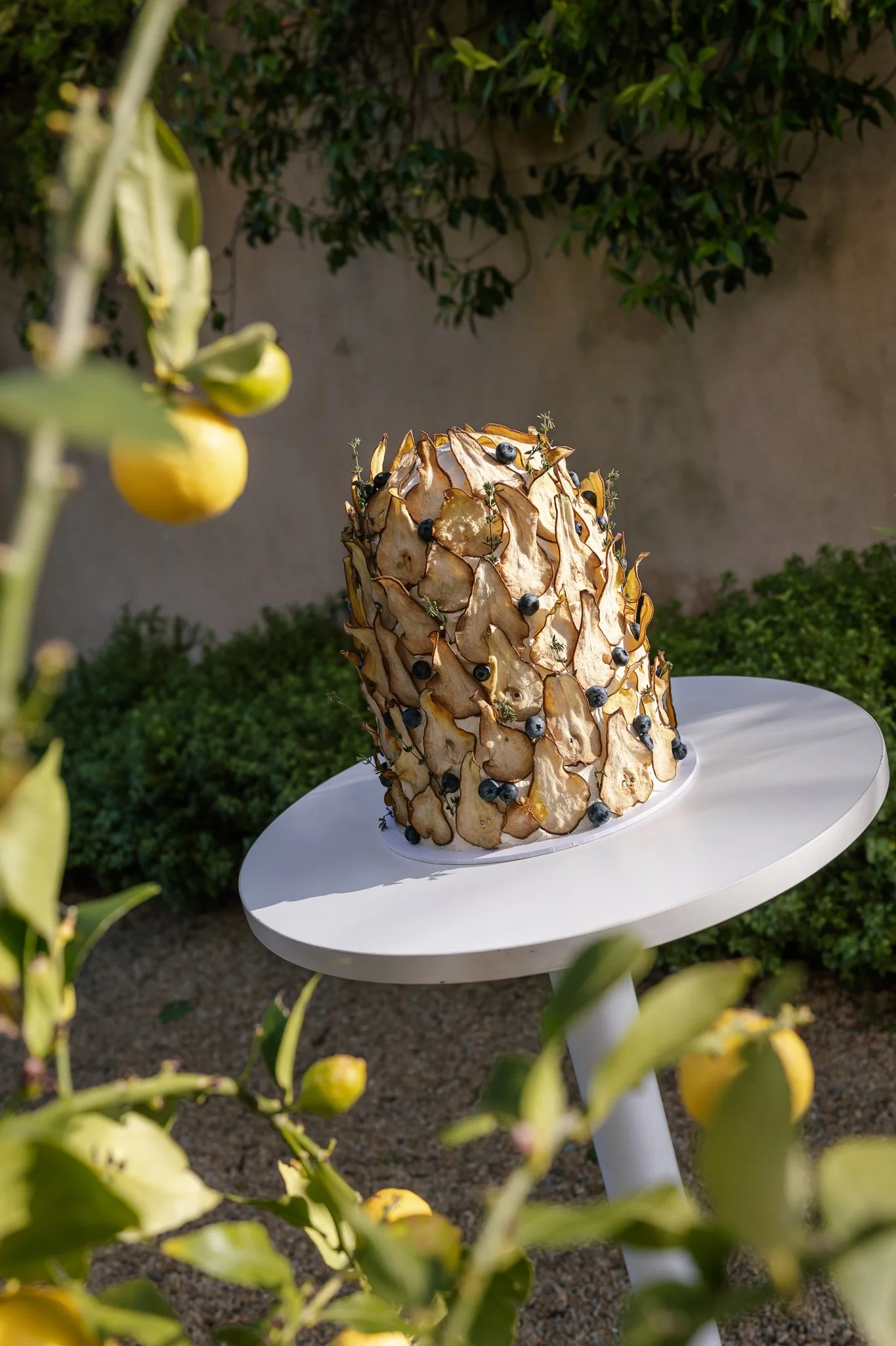 Pear wedding cake