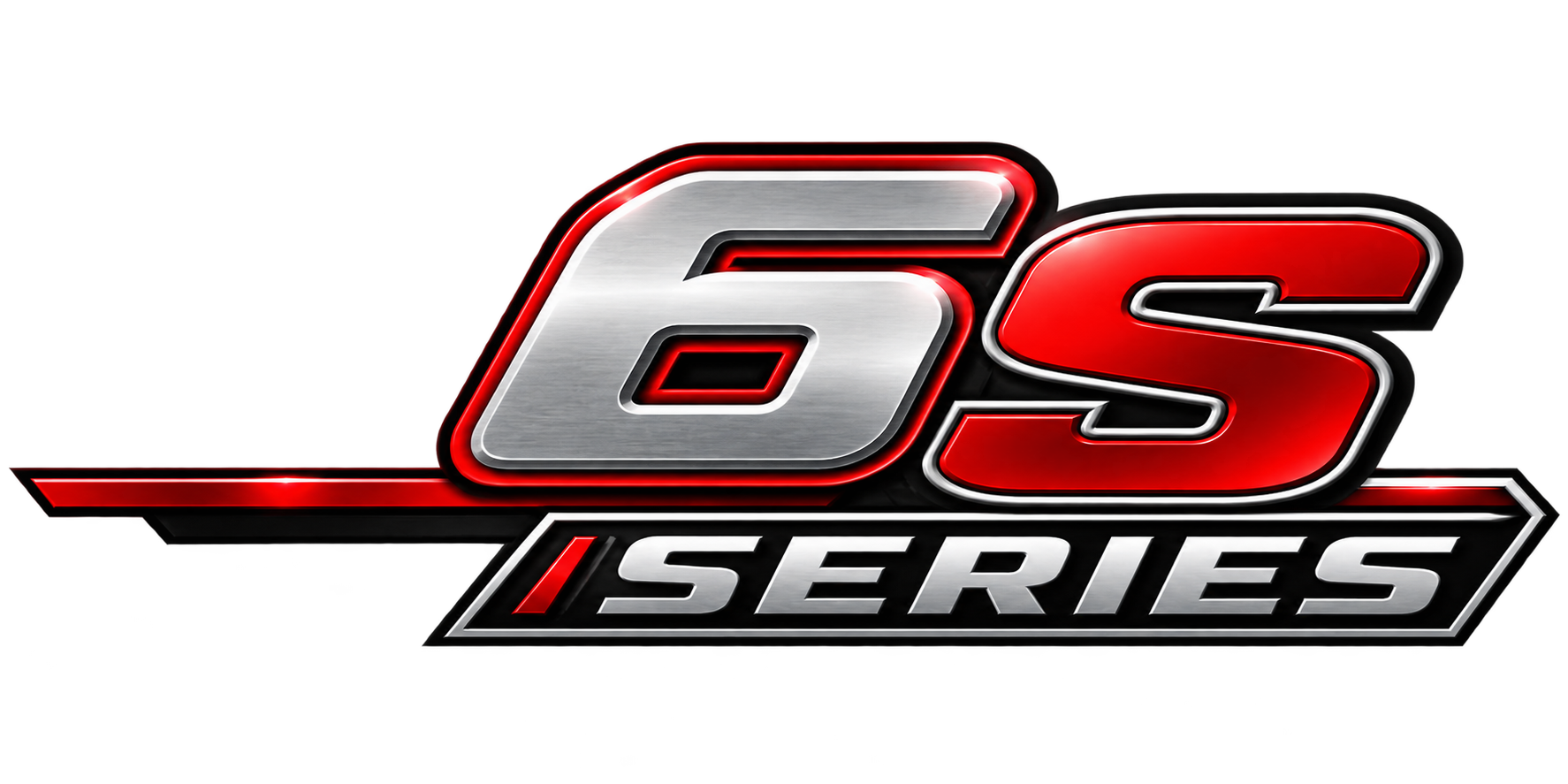Logo of the 6S Series, featuring a metallic silver and red design with black outlining.