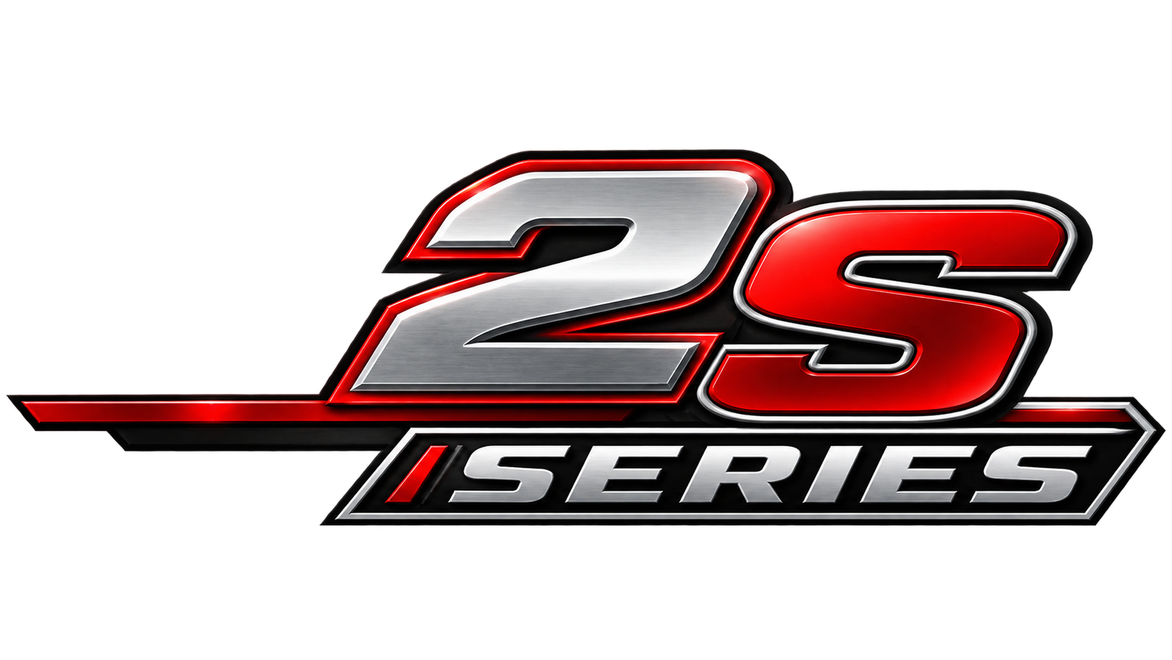 Logo for the 2S Series, featuring a metallic silver and red design with bold lettering.